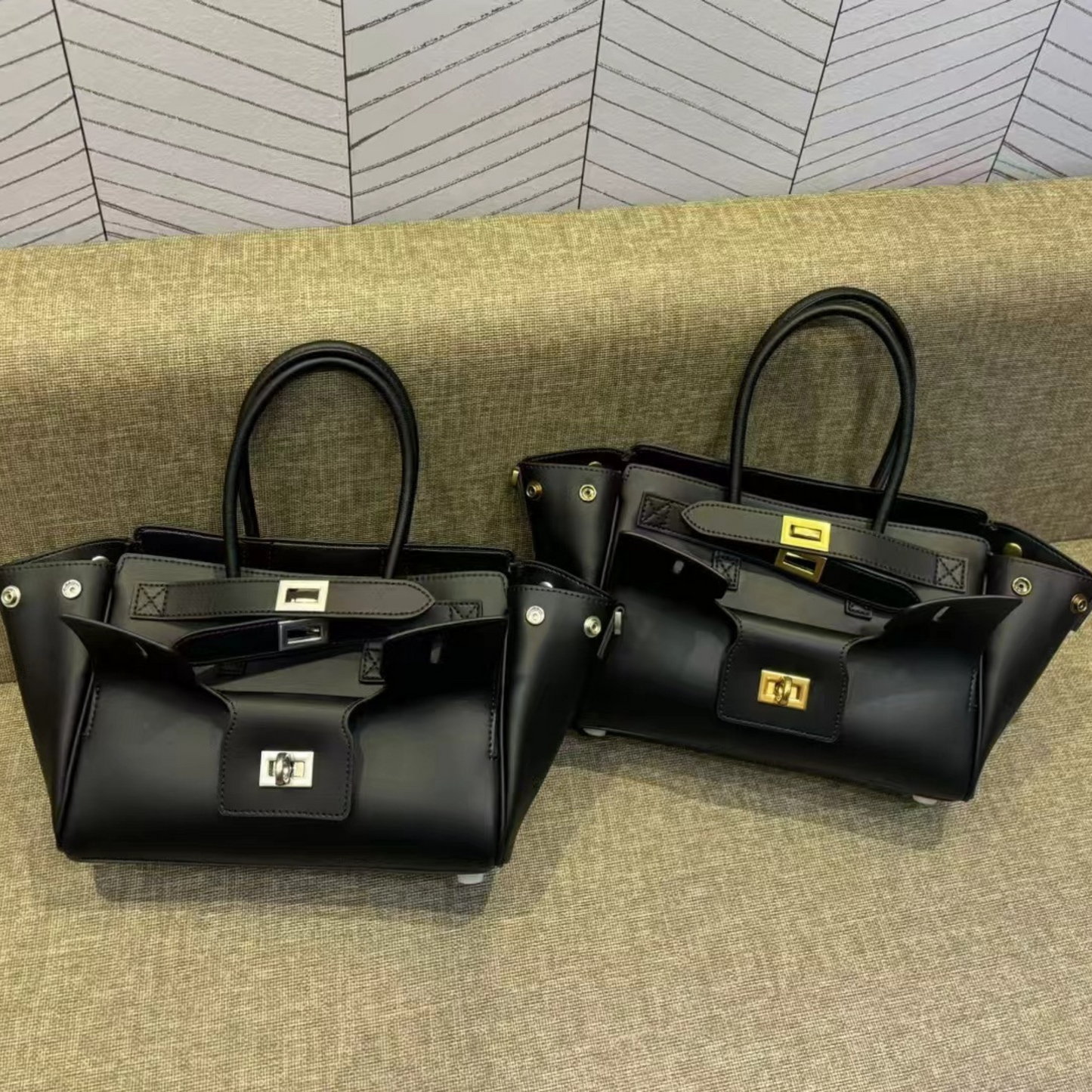 Balenciaga Bel Air inspired Luxurious leather Handbag