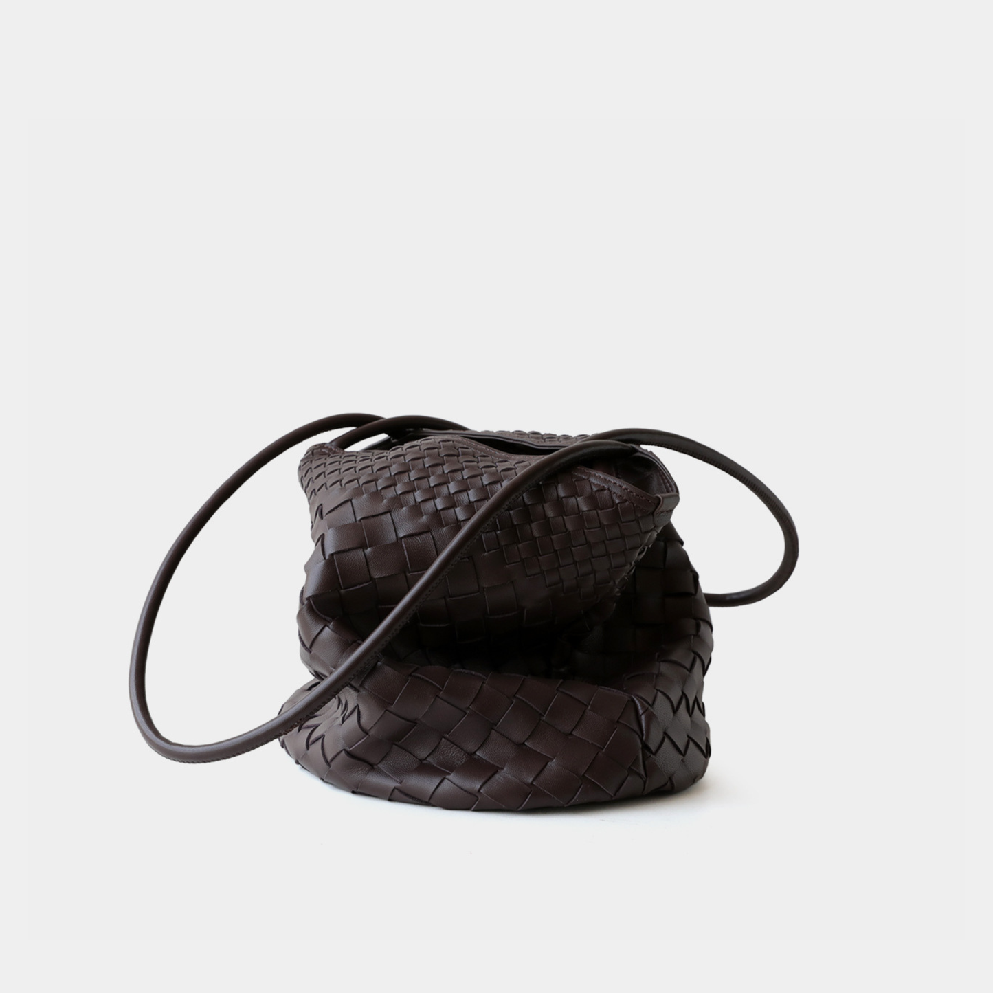 Woven Lightweight Leather Tote Bag