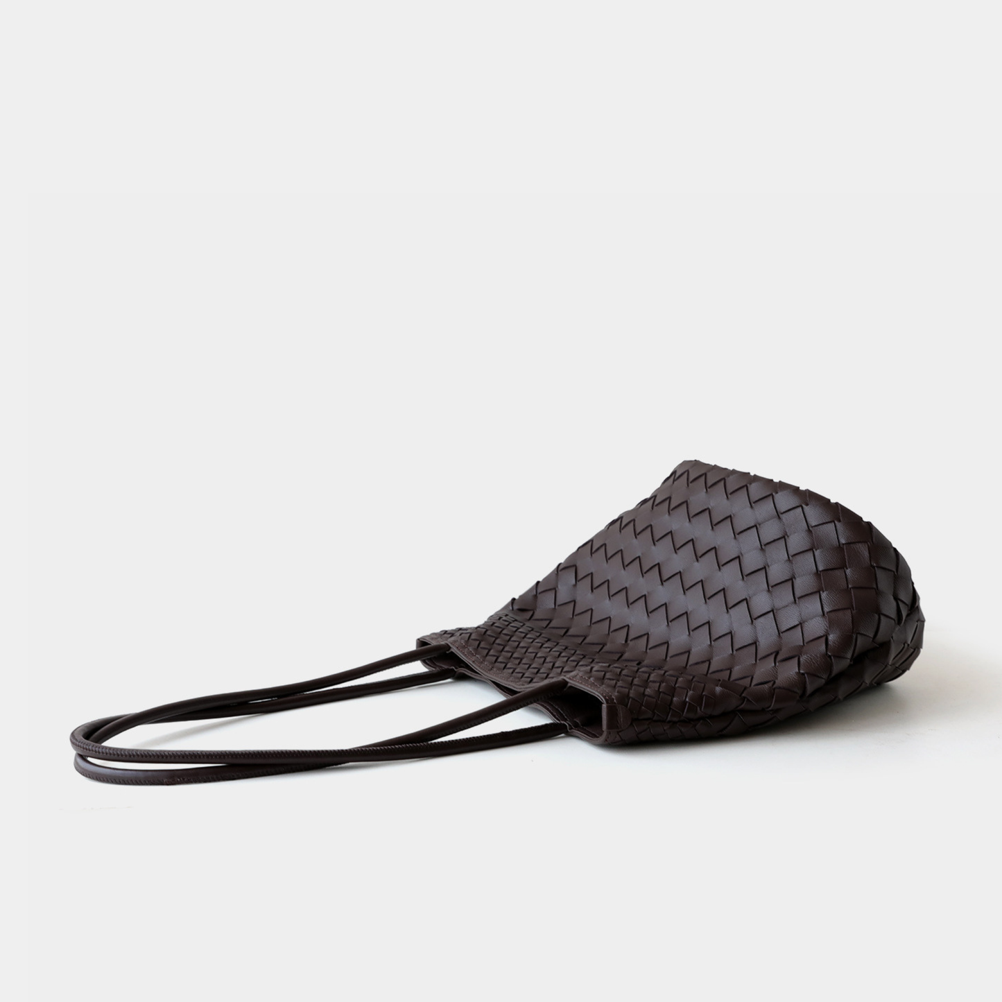 Woven Lightweight Leather Tote Bag