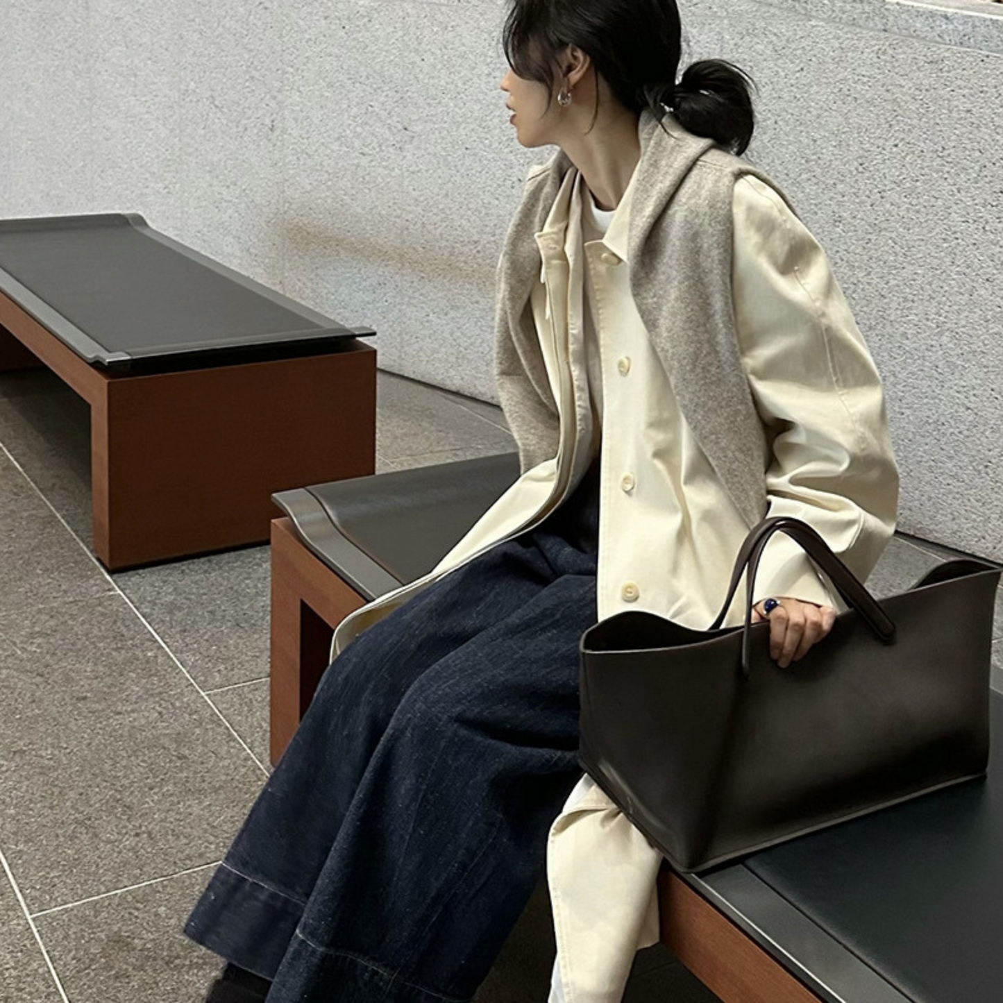 Minimalist Soft Leather handbag