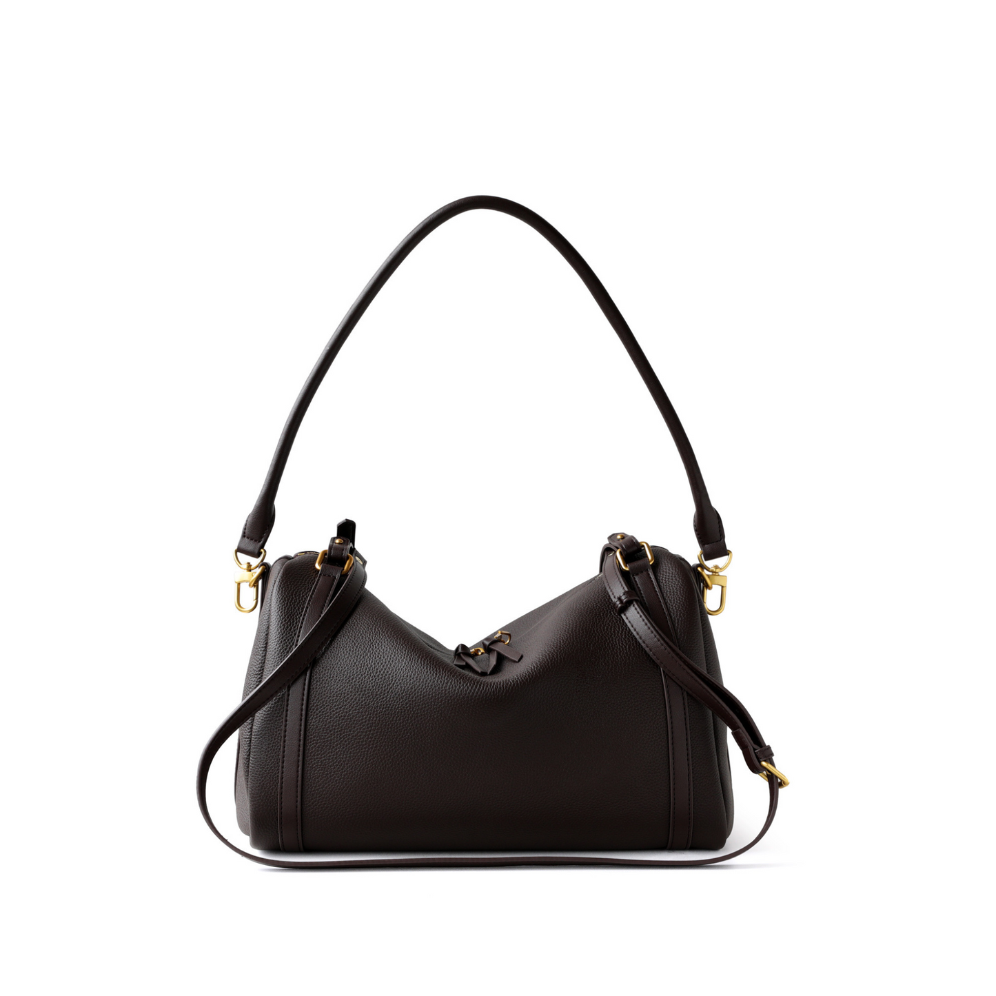 Top‑Handle Boston Leather Bag