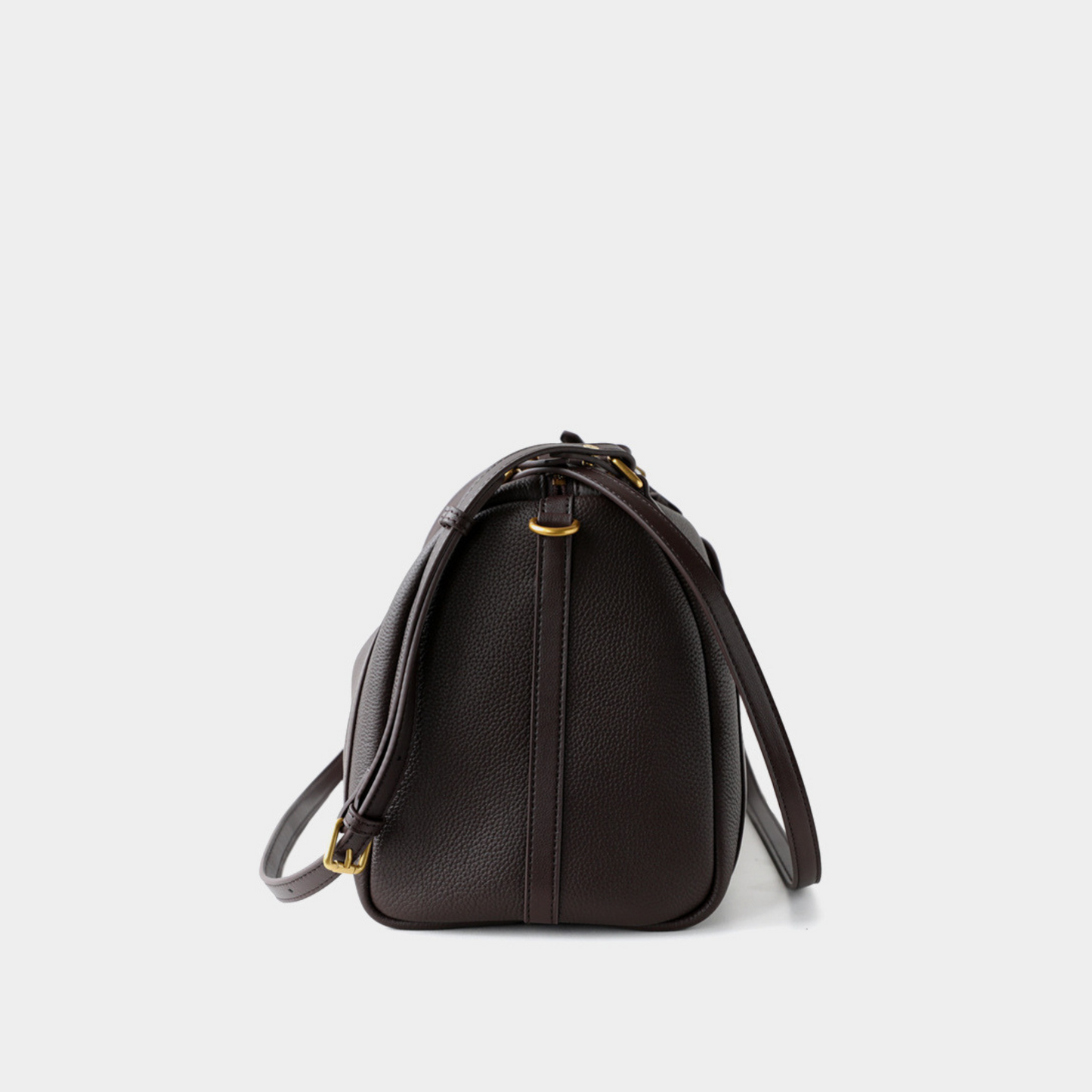 Top‑Handle Boston Leather Bag