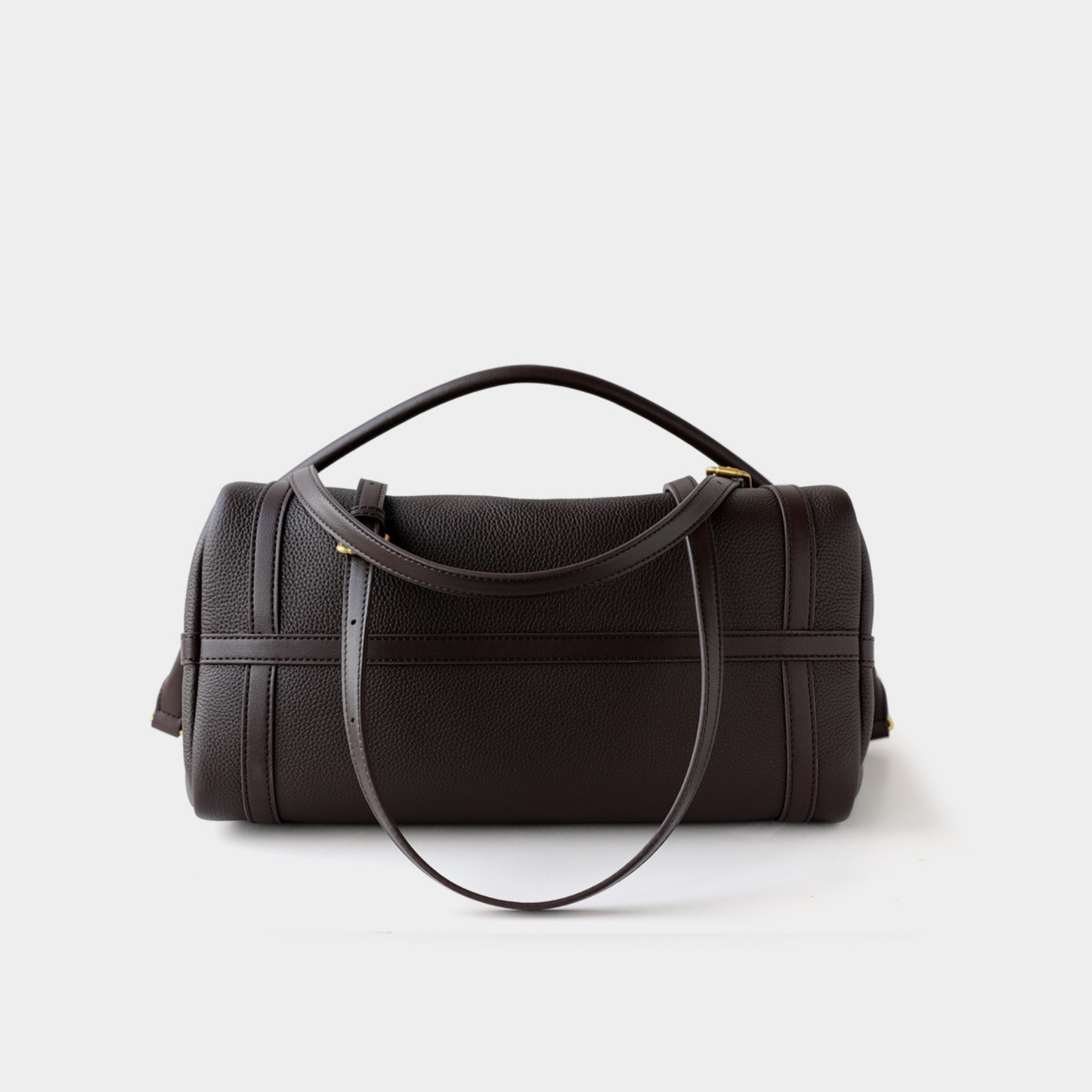 Top‑Handle Boston Leather Bag