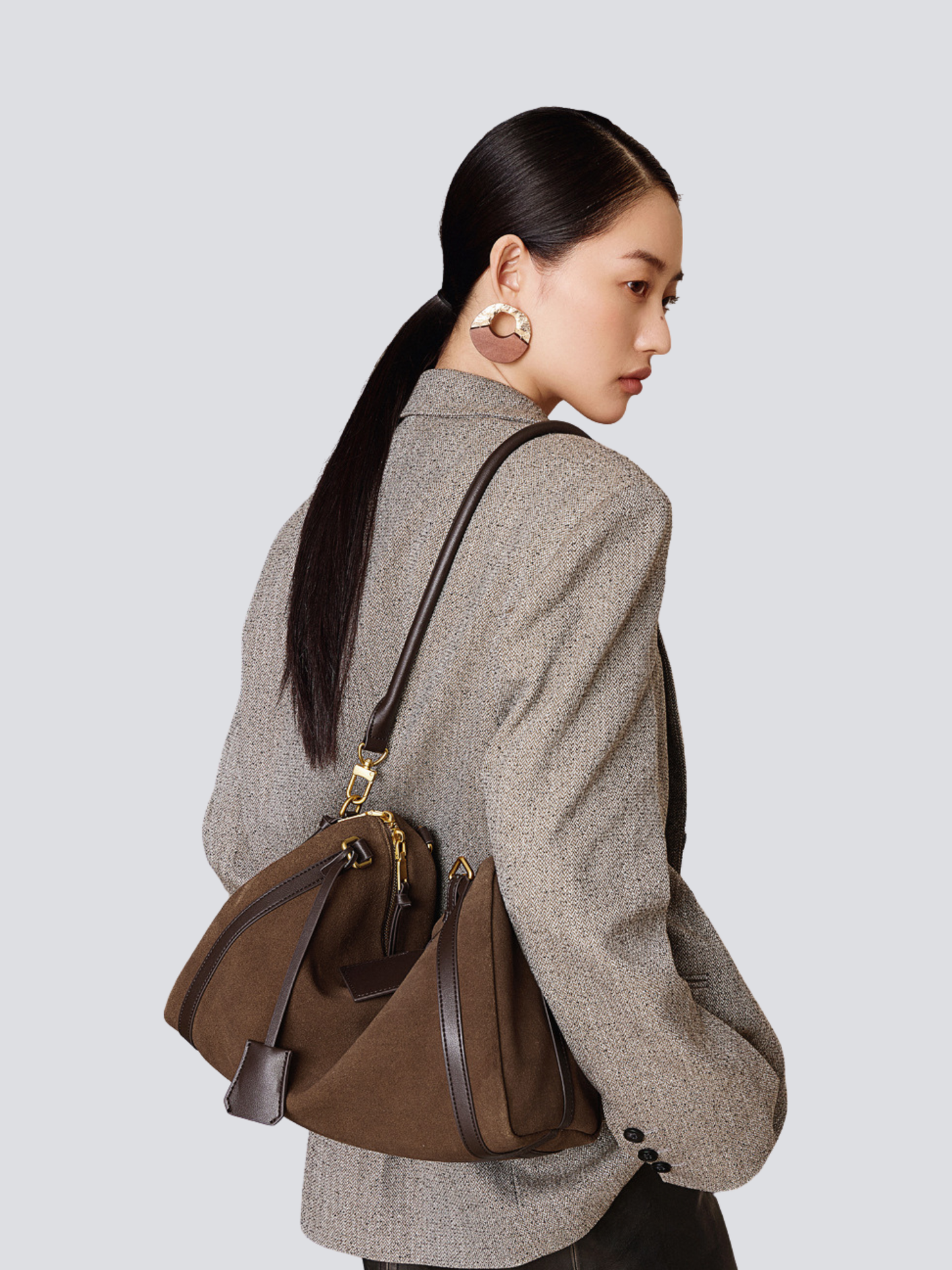 Top‑Handle Boston Leather Bag