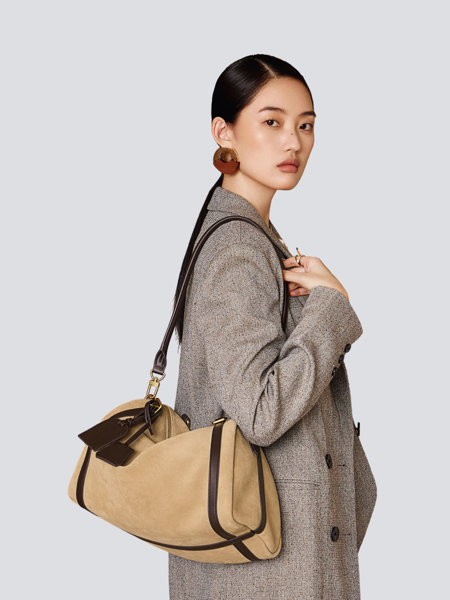 Top‑Handle Boston Leather Bag