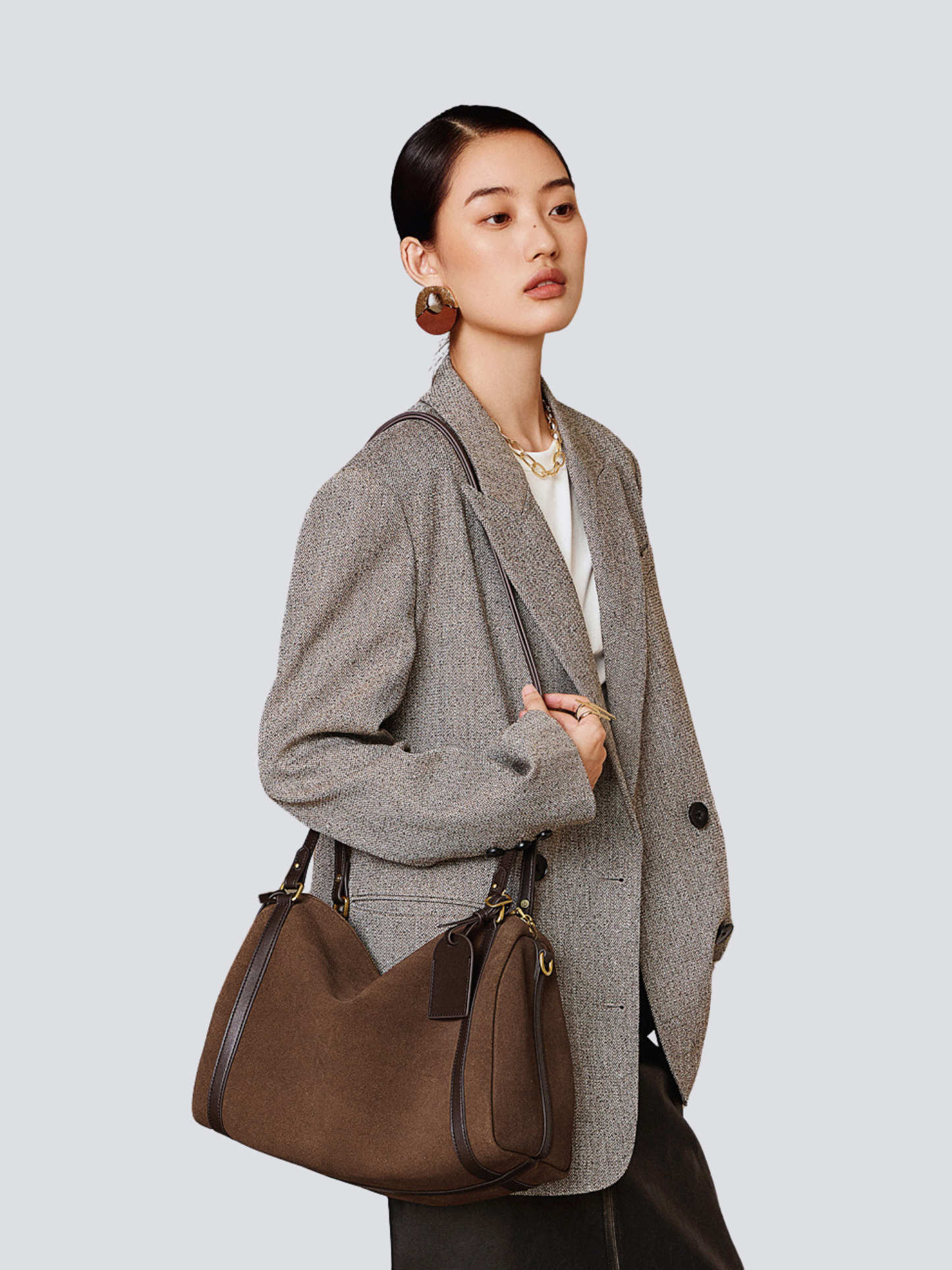 Top‑Handle Boston Leather Bag
