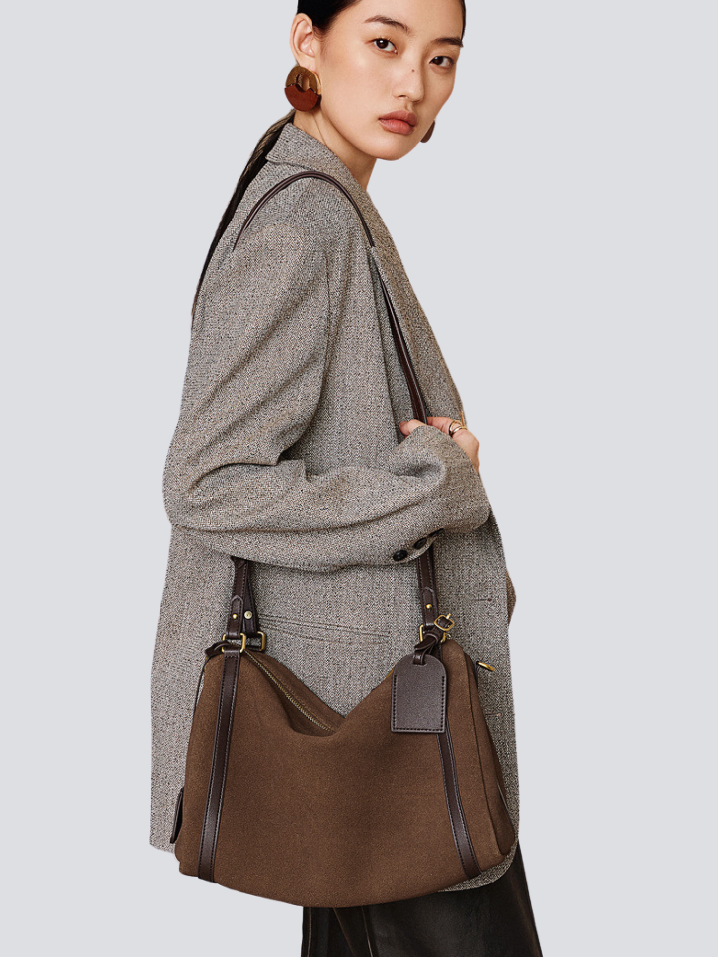 Top‑Handle Boston Leather Bag