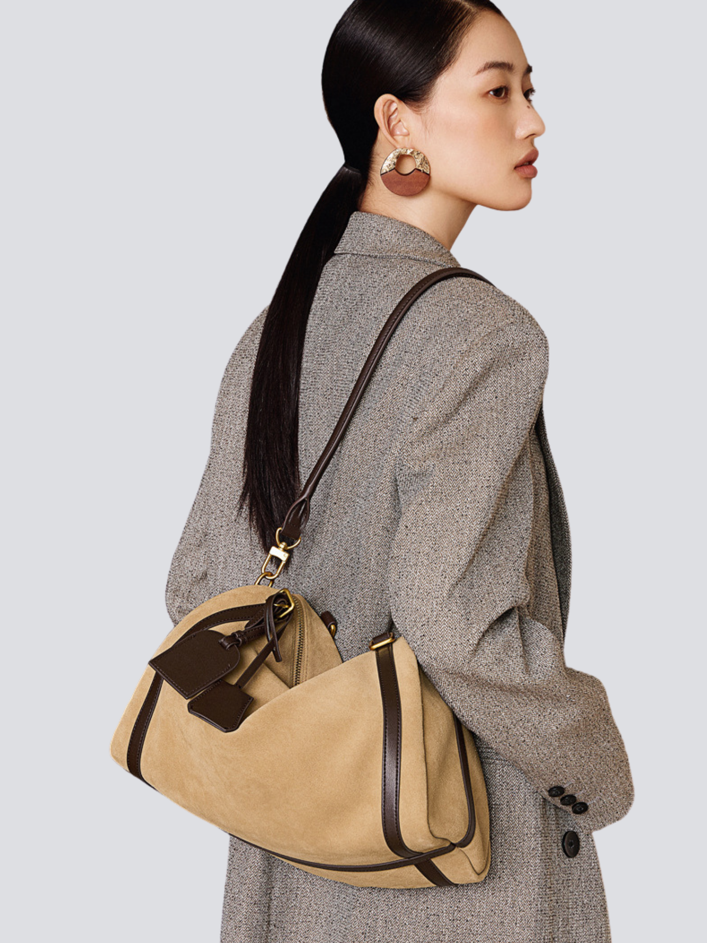 Top‑Handle Boston Leather Bag