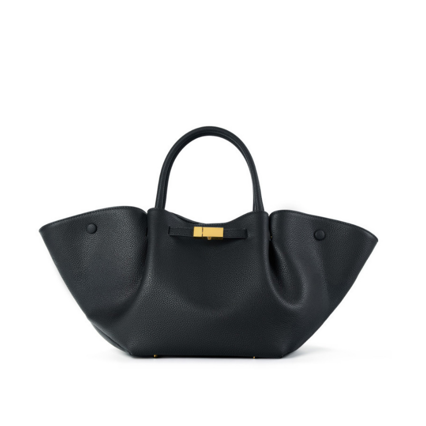 Structured Leather Tote Bag