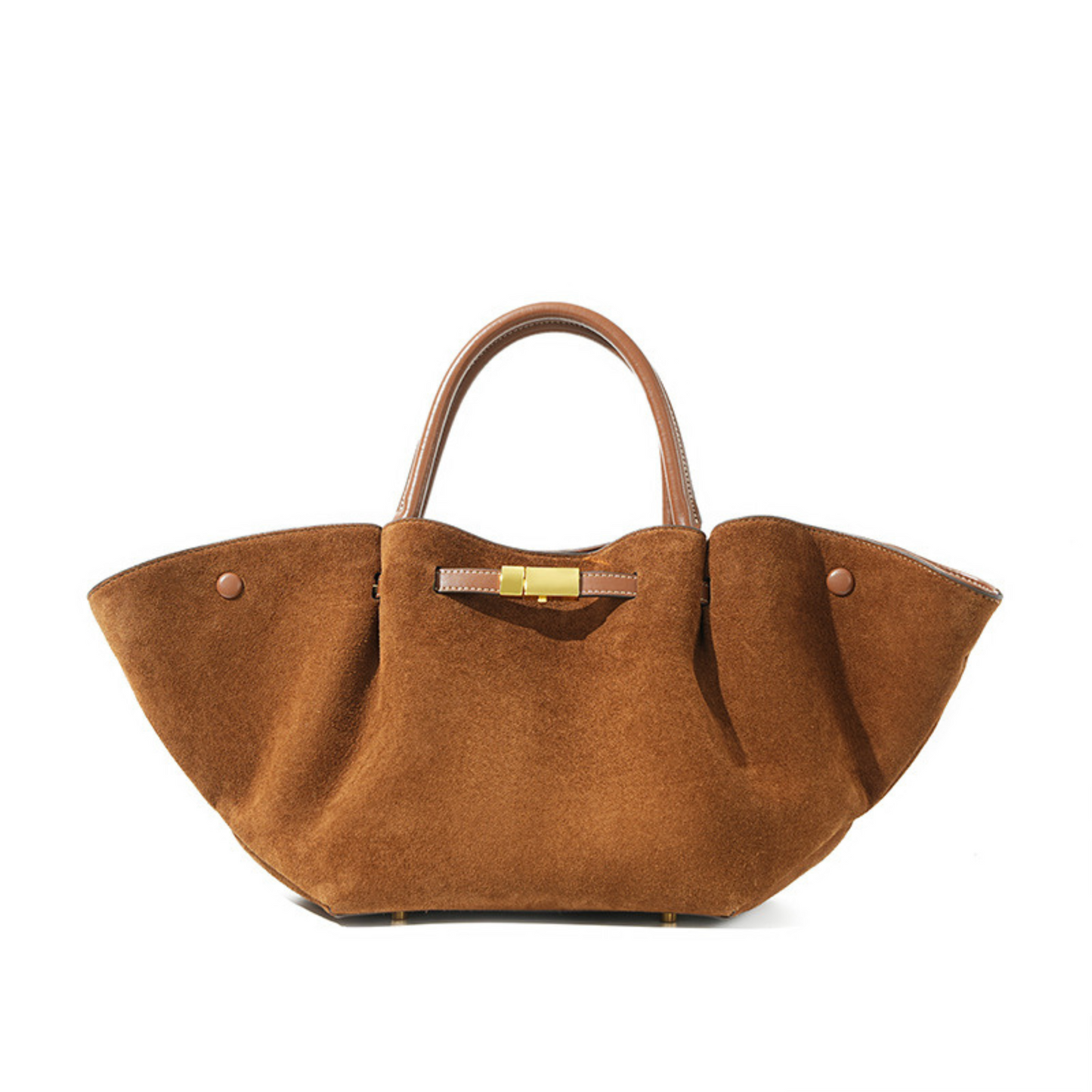 Structured Leather Tote Bag