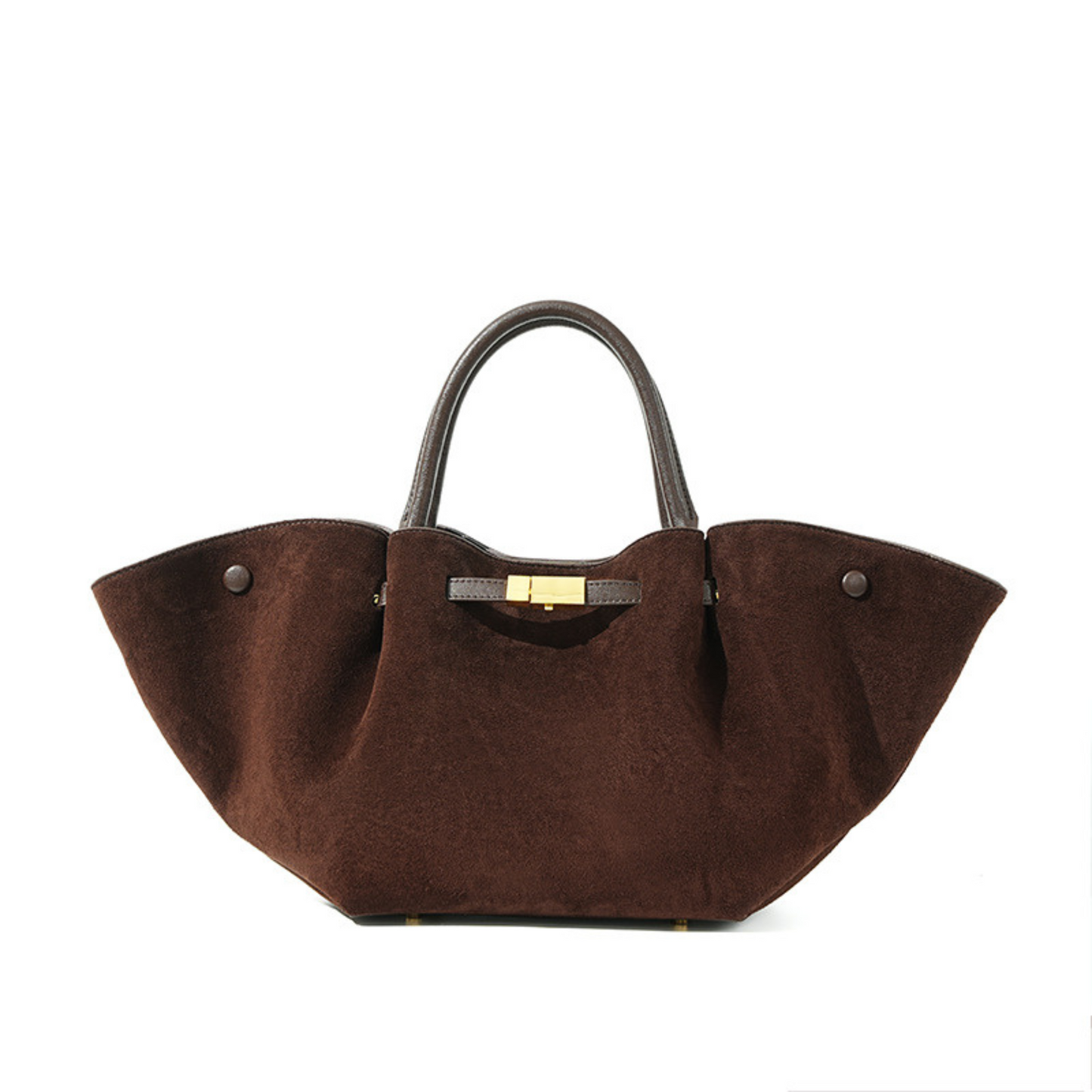 Structured Leather Tote Bag