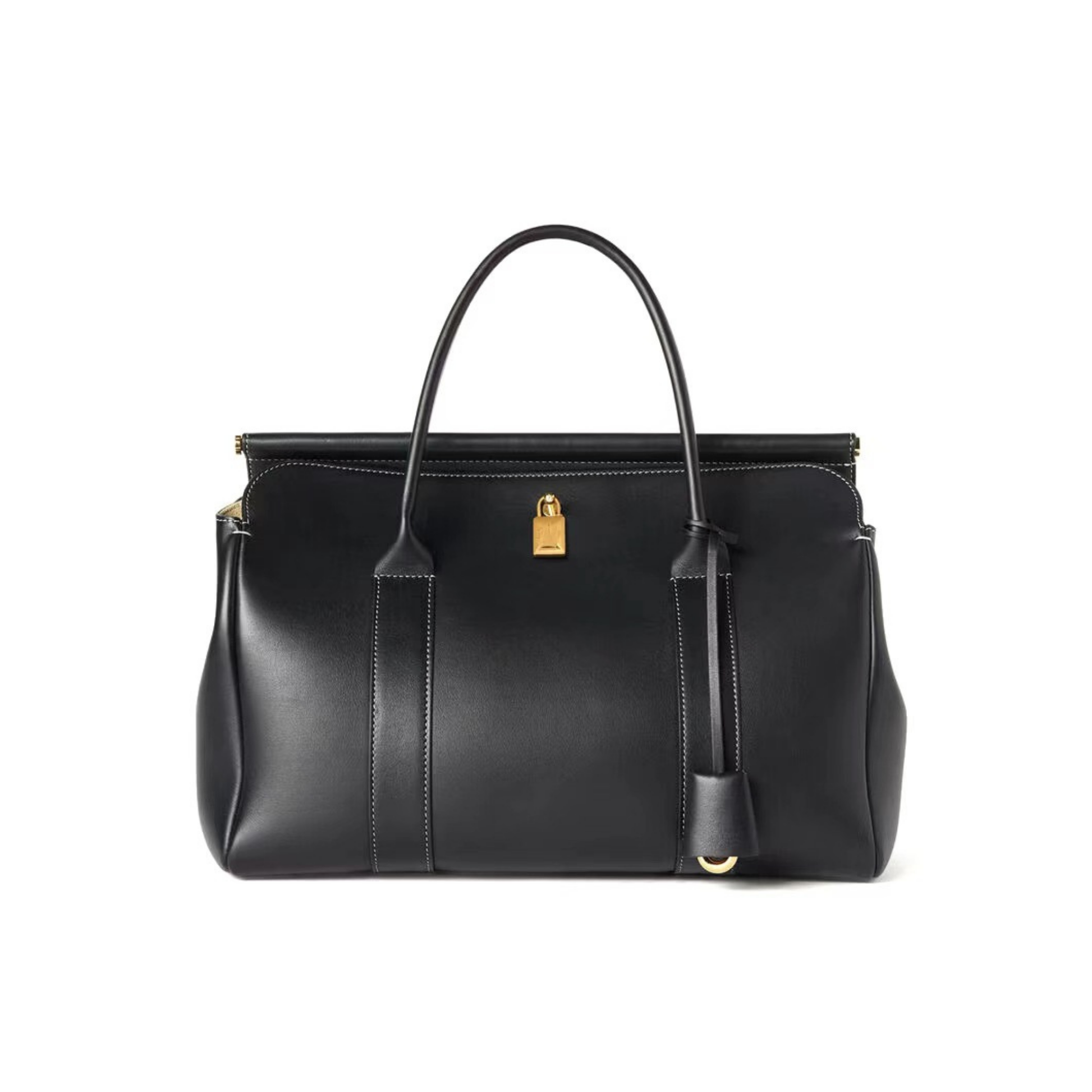 Loro Piana Loom L32 Inspired Leather Bag - Soft Black - Trendiesty Worldwide