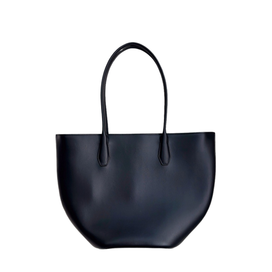 Alger Inspired Structured Leather Tote Bag