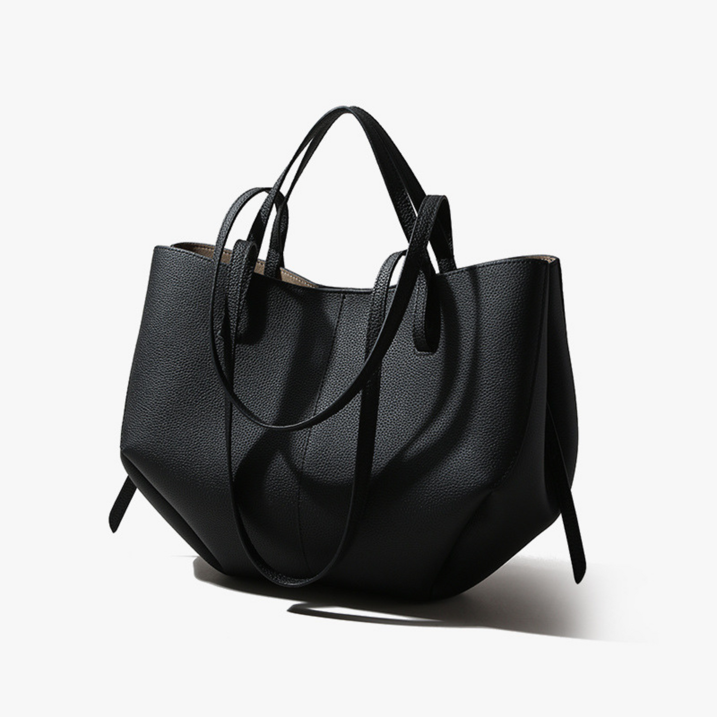 Polène Cyme inspired Textured Leather Bag