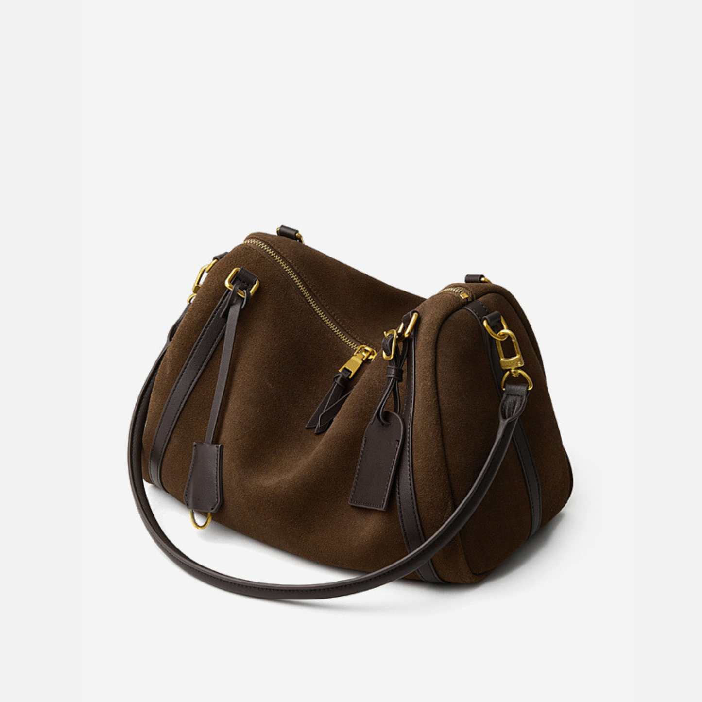 Top‑Handle Boston Leather Bag