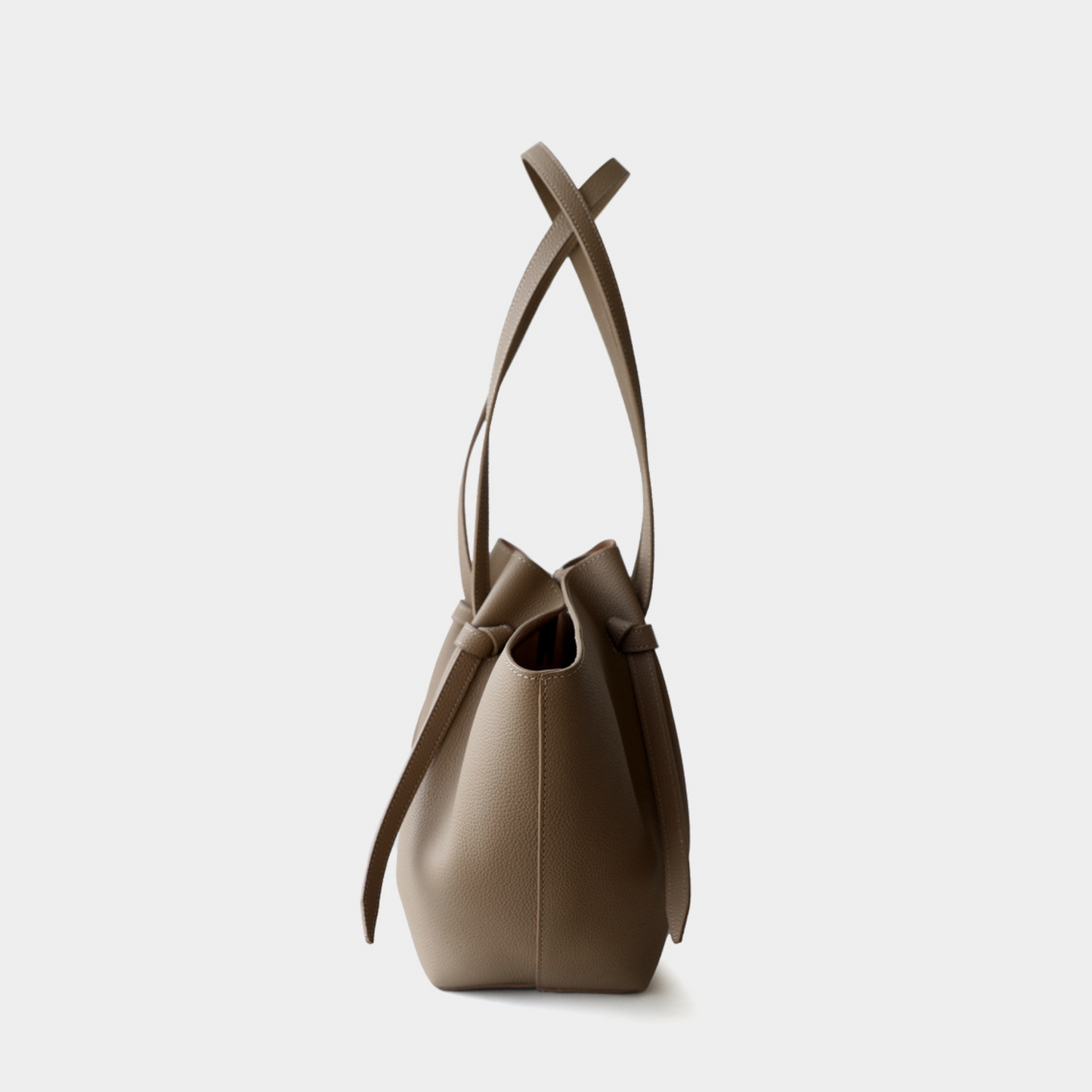 The Cinched Wing Leather Tote Bag