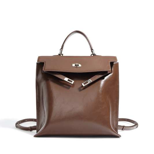 Luxurious Rodeo-Inspired Convertible Leather Backpack