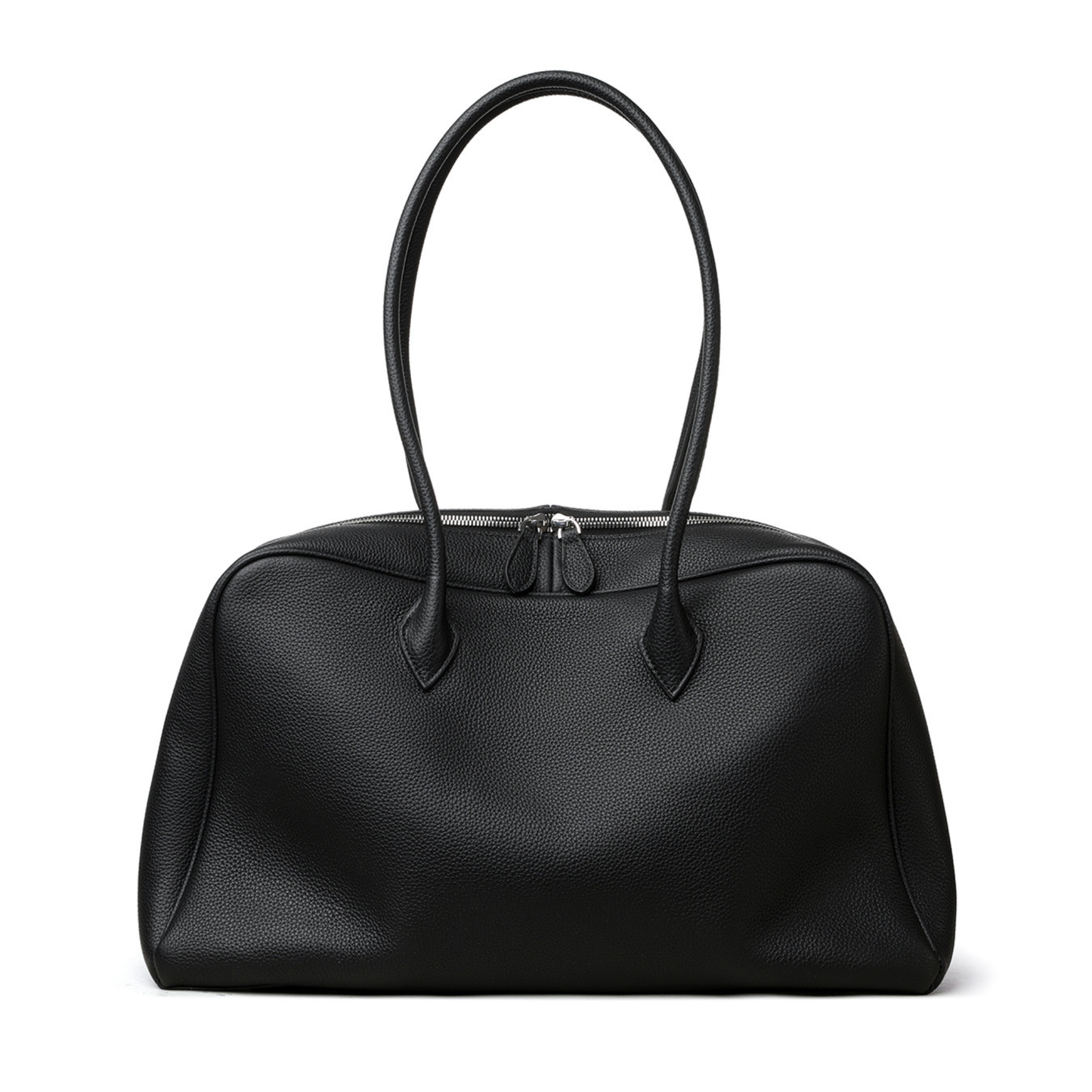 Classic Large Leather Bowling Bag