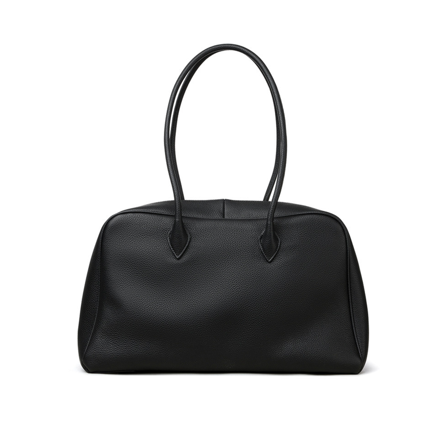 Classic Large Leather Bowling Bag