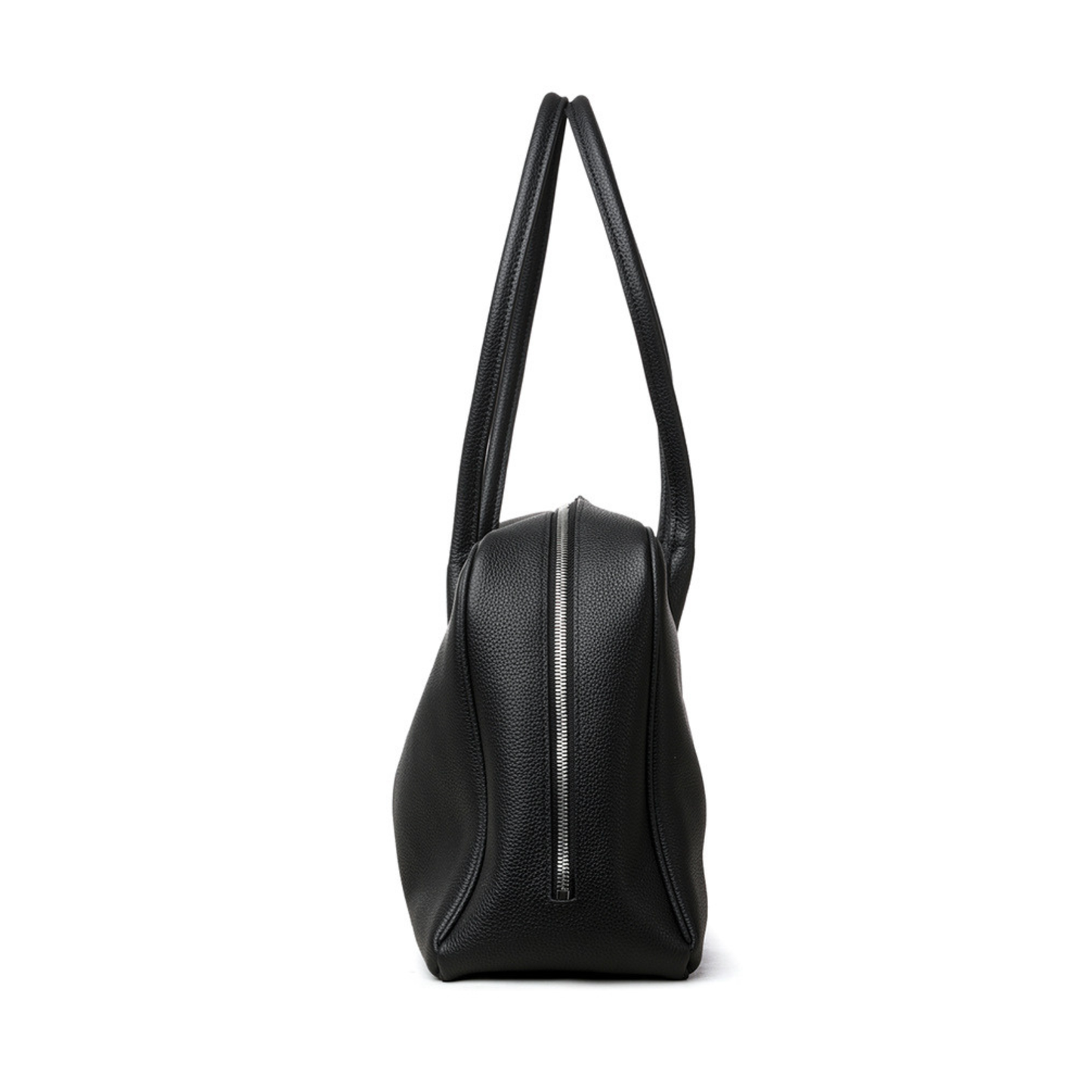 Classic Large Leather Bowling Bag