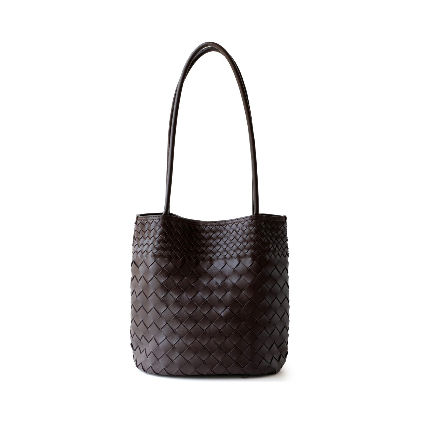 Woven Lightweight Leather Tote Bag