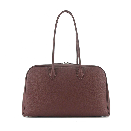 Classic Large Leather Bowling Bag