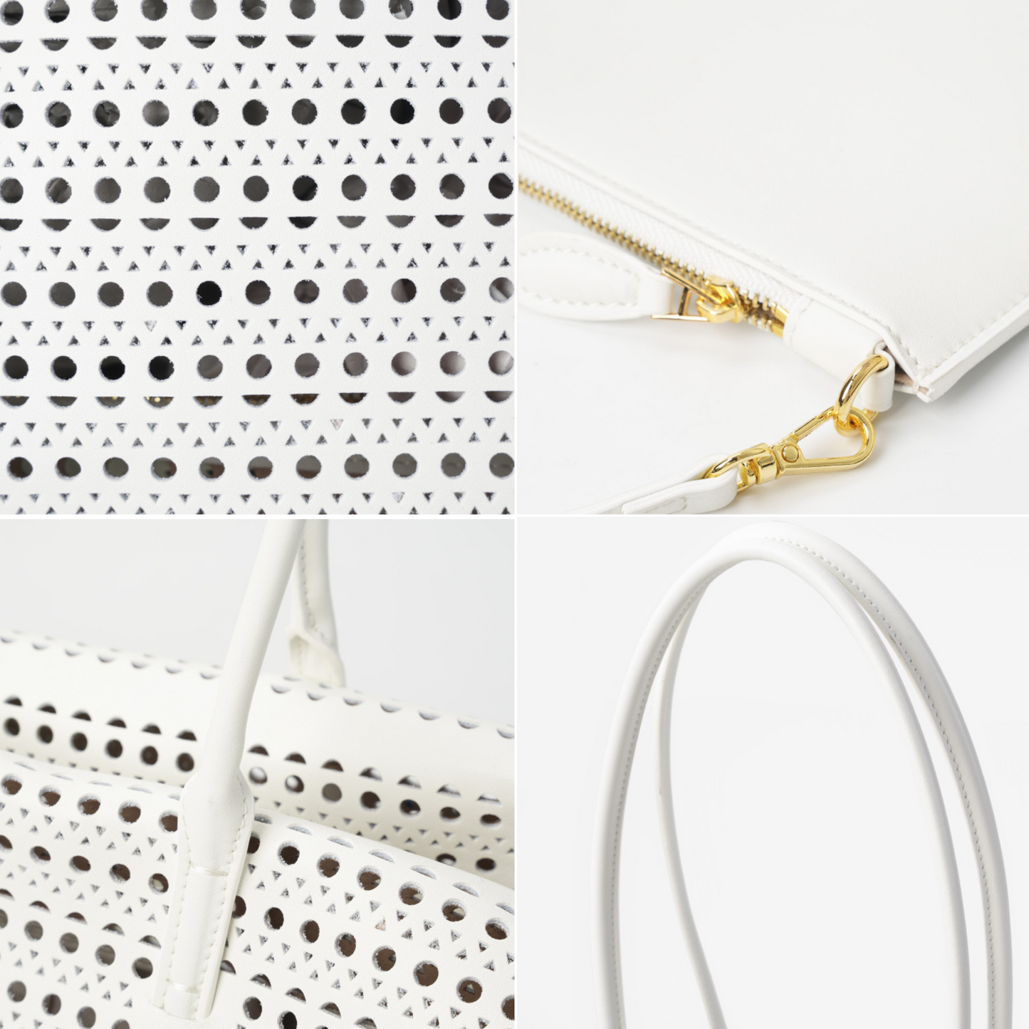 Hollow Out Shoulder Leather Bag