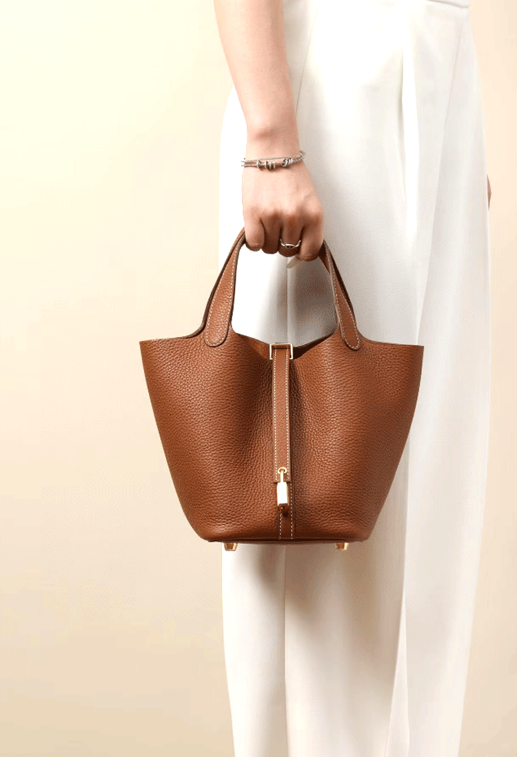 Mini Bucket Leather Bag
