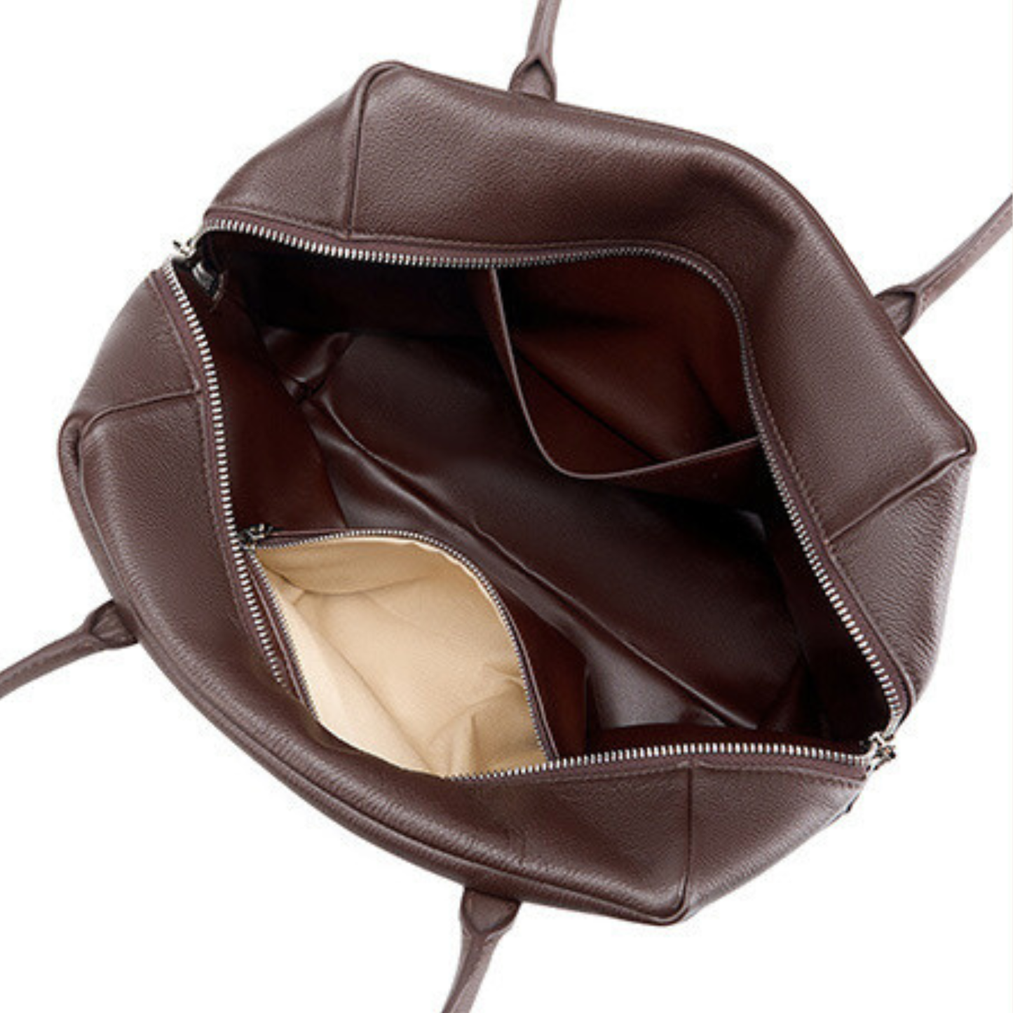 Minimalist Soft‑Grain Leather Tote Bag