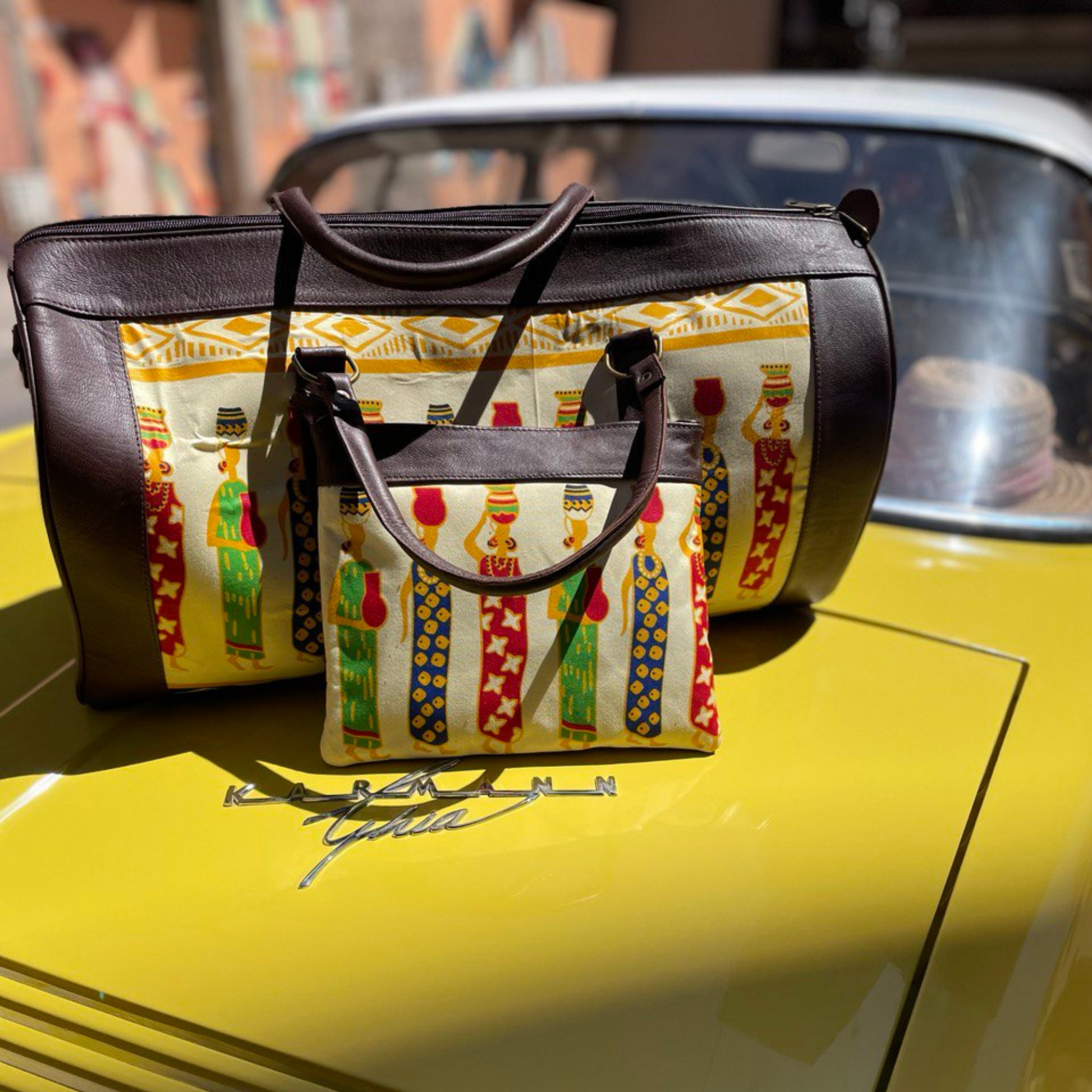 "Arabica" Handcrafted Genuine Leather Duffle and Clutch Bags | Trendiesty - Trendiesty Worldwide