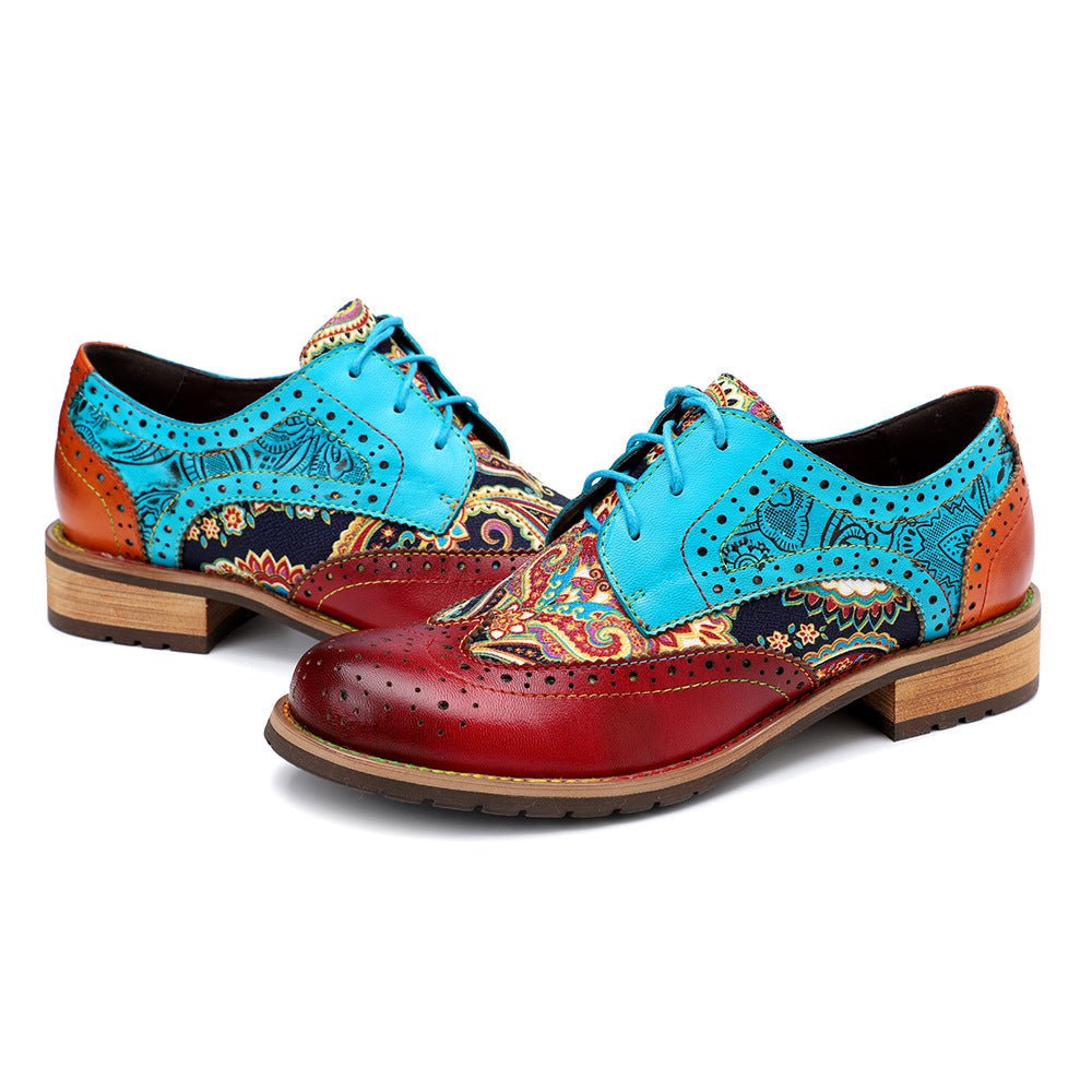 Handmade Genuine Leather Booties with Ethnic Design - Trendiesty Worldwide