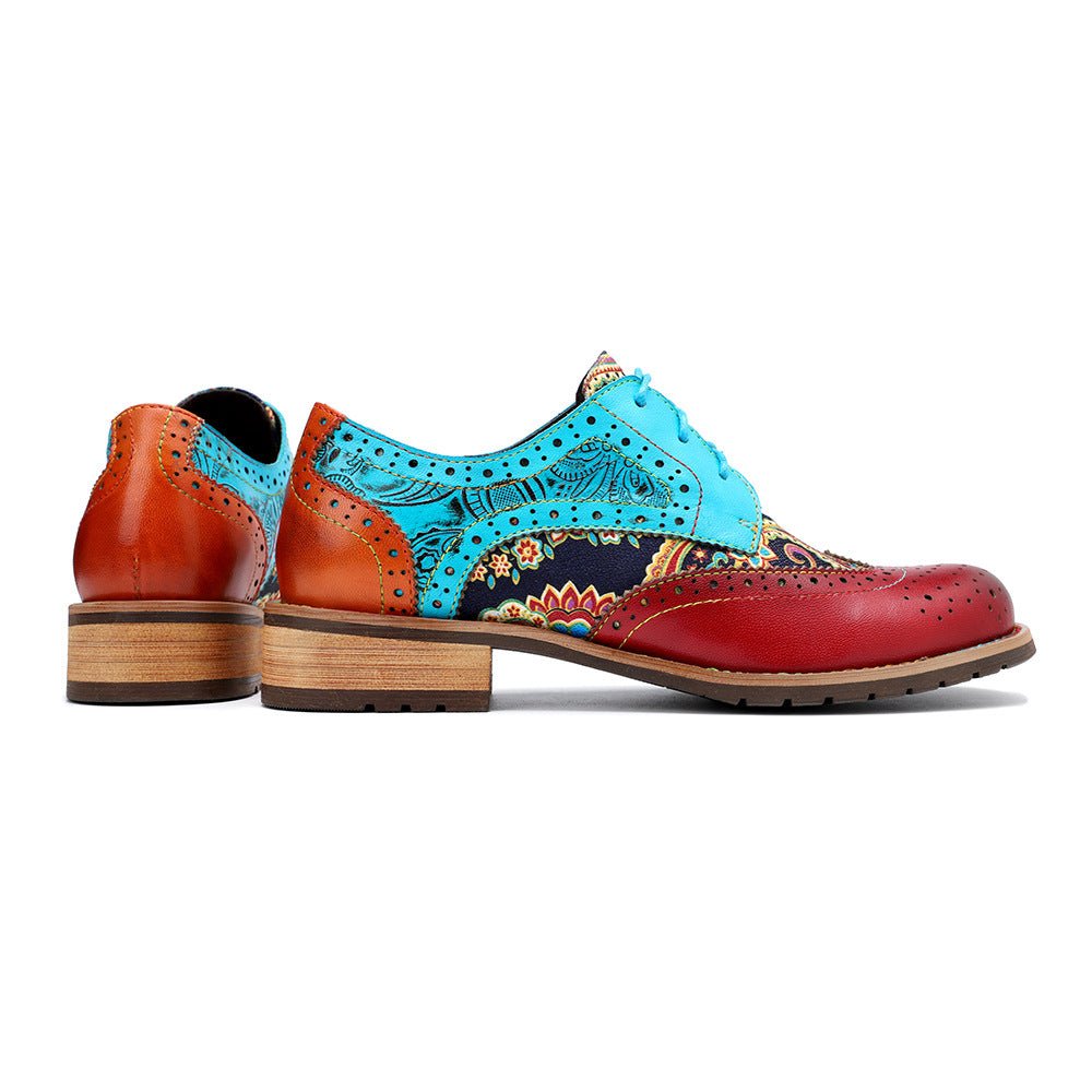 Handmade Genuine Leather Booties with Ethnic Design - Trendiesty Worldwide