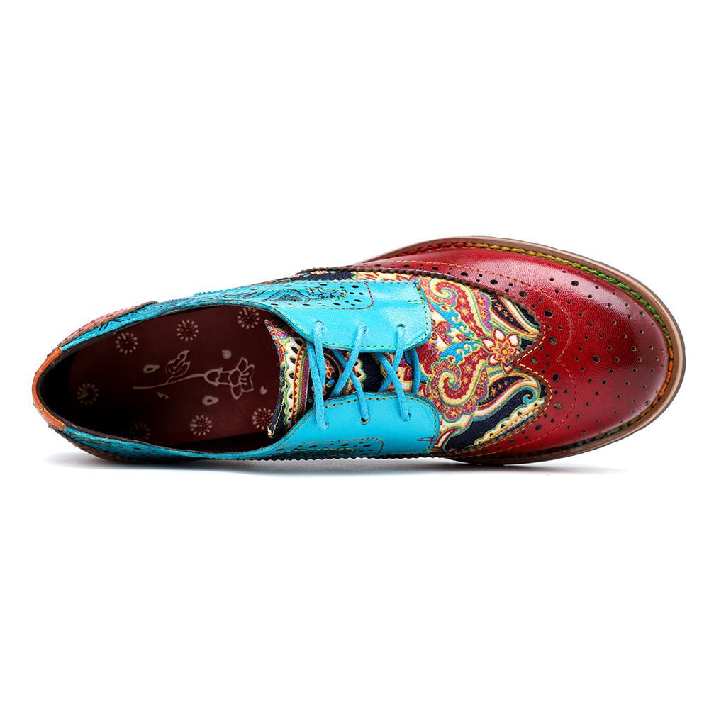 Handmade Genuine Leather Booties with Ethnic Design - Trendiesty Worldwide