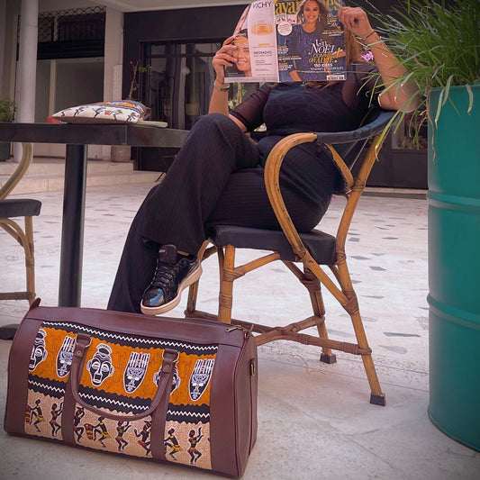 "Gnawa" Handcrafted Genuine Leather Duffle and Clutch Bags | Trendiesty - Trendiesty Worldwide