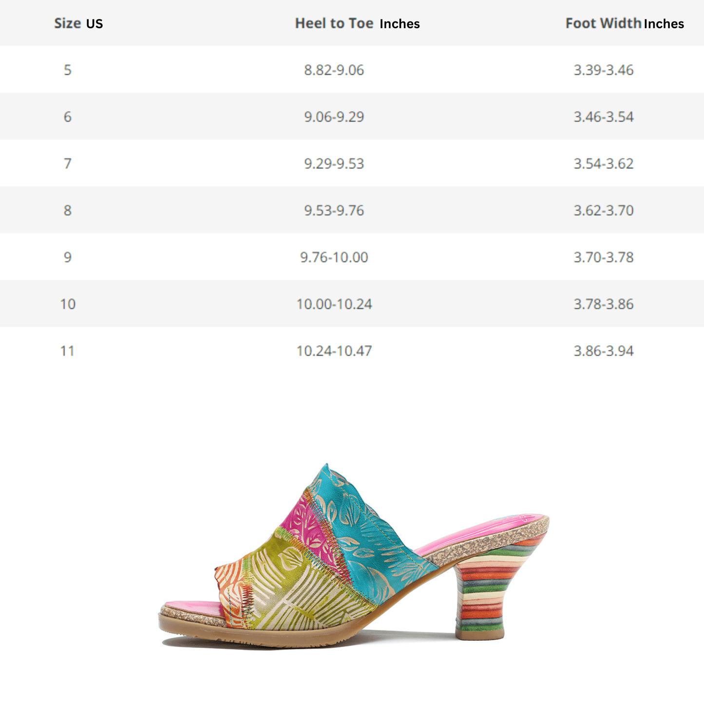 "Leafy" Retro Hand-Painted Leather Sandals - Trendiesty Worldwide