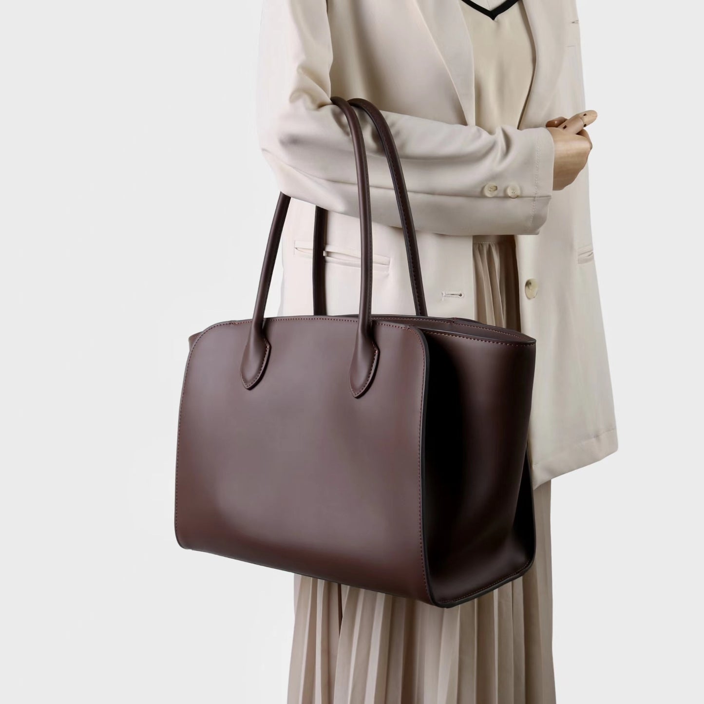 Large Luxurious Leather Tote Bag
