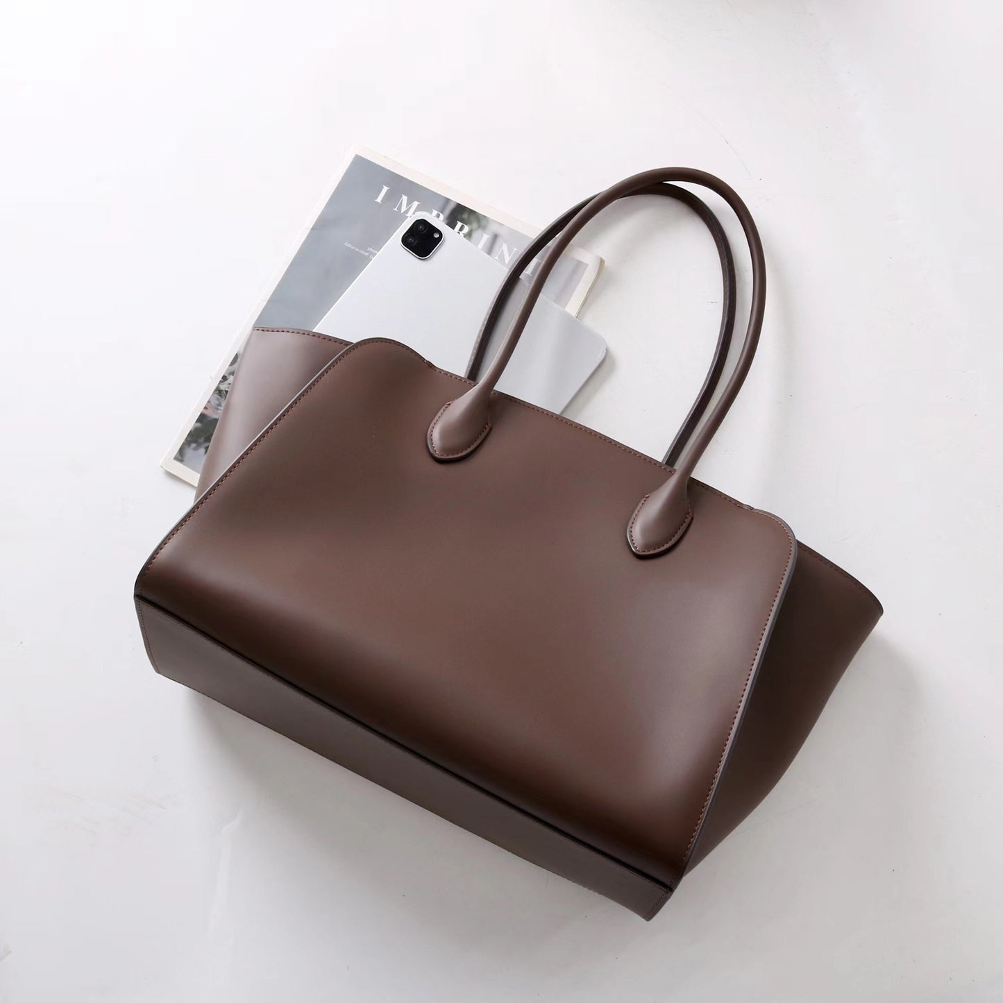 Large Luxurious Leather Tote Bag