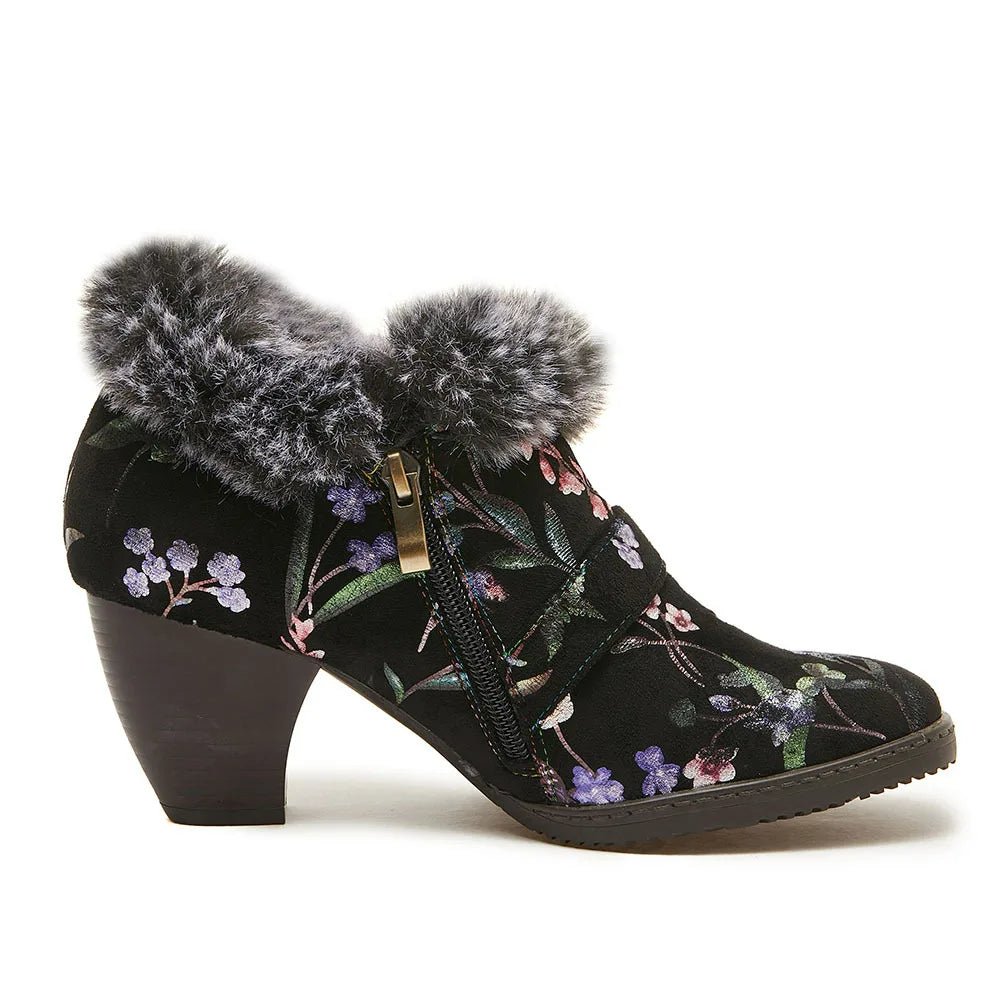 Women's High-heeled Suede Leather Pumps (Navy) - Trendiesty Worldwide