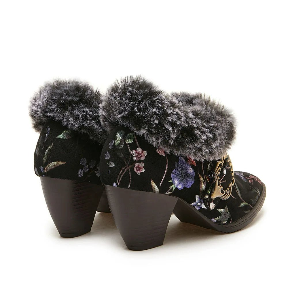 Women's High-heeled Suede Leather Pumps (Navy) - Trendiesty Worldwide