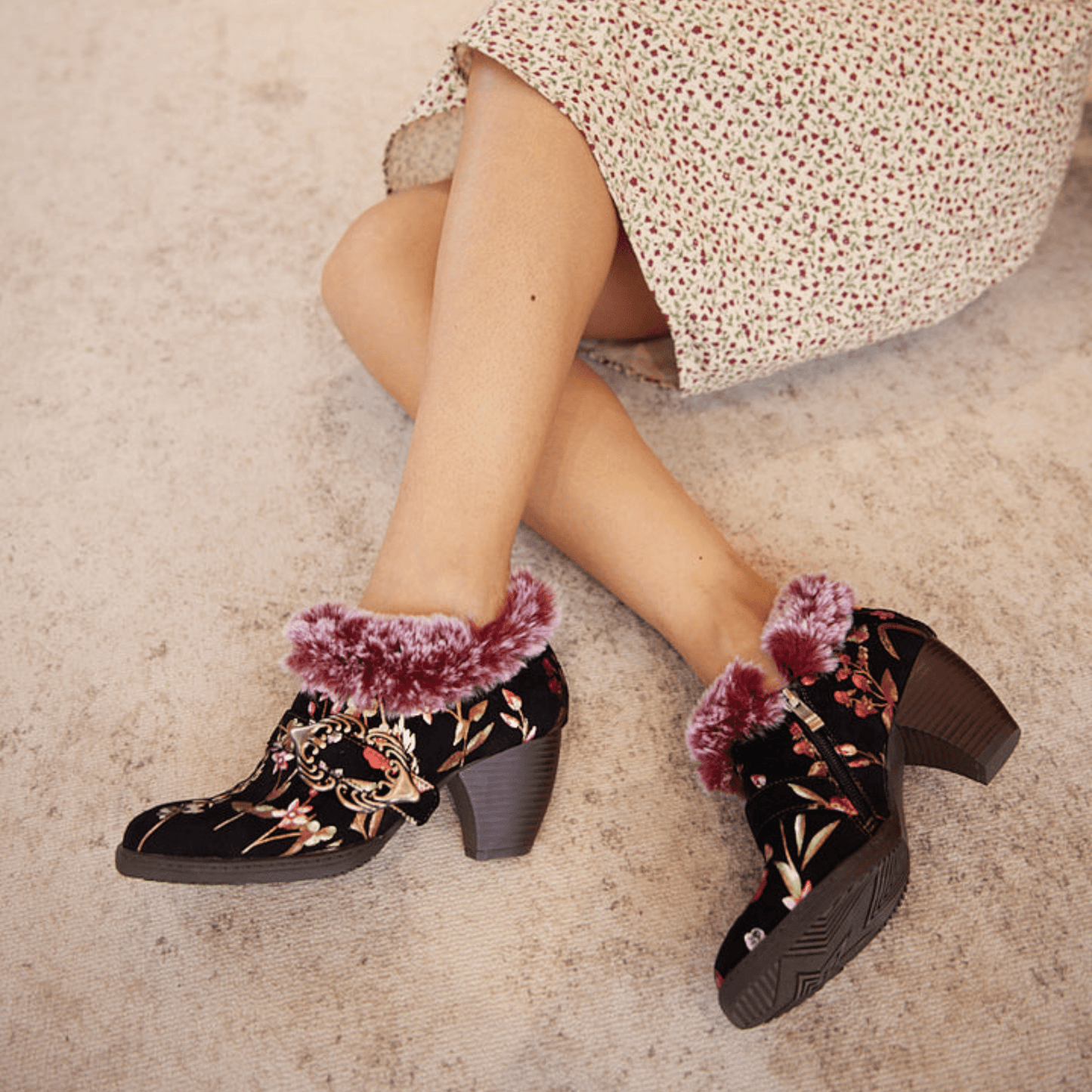 Women's High-heeled Suede Leather Pumps (Pink) - Trendiesty Worldwide