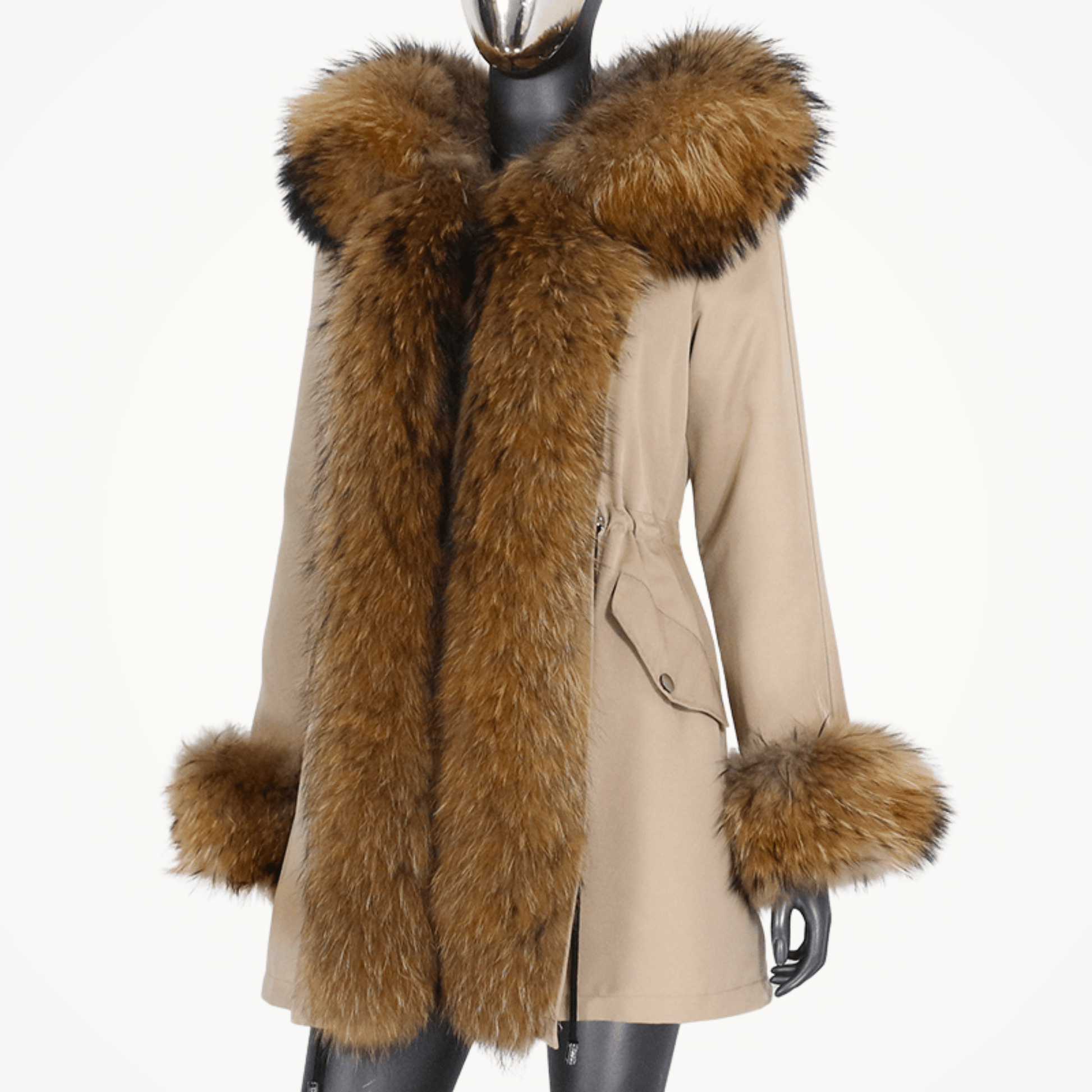 Women's Luxury Real Fur Waterproof Parka "Full Fur Alpha Style" - Trendiesty Worldwide