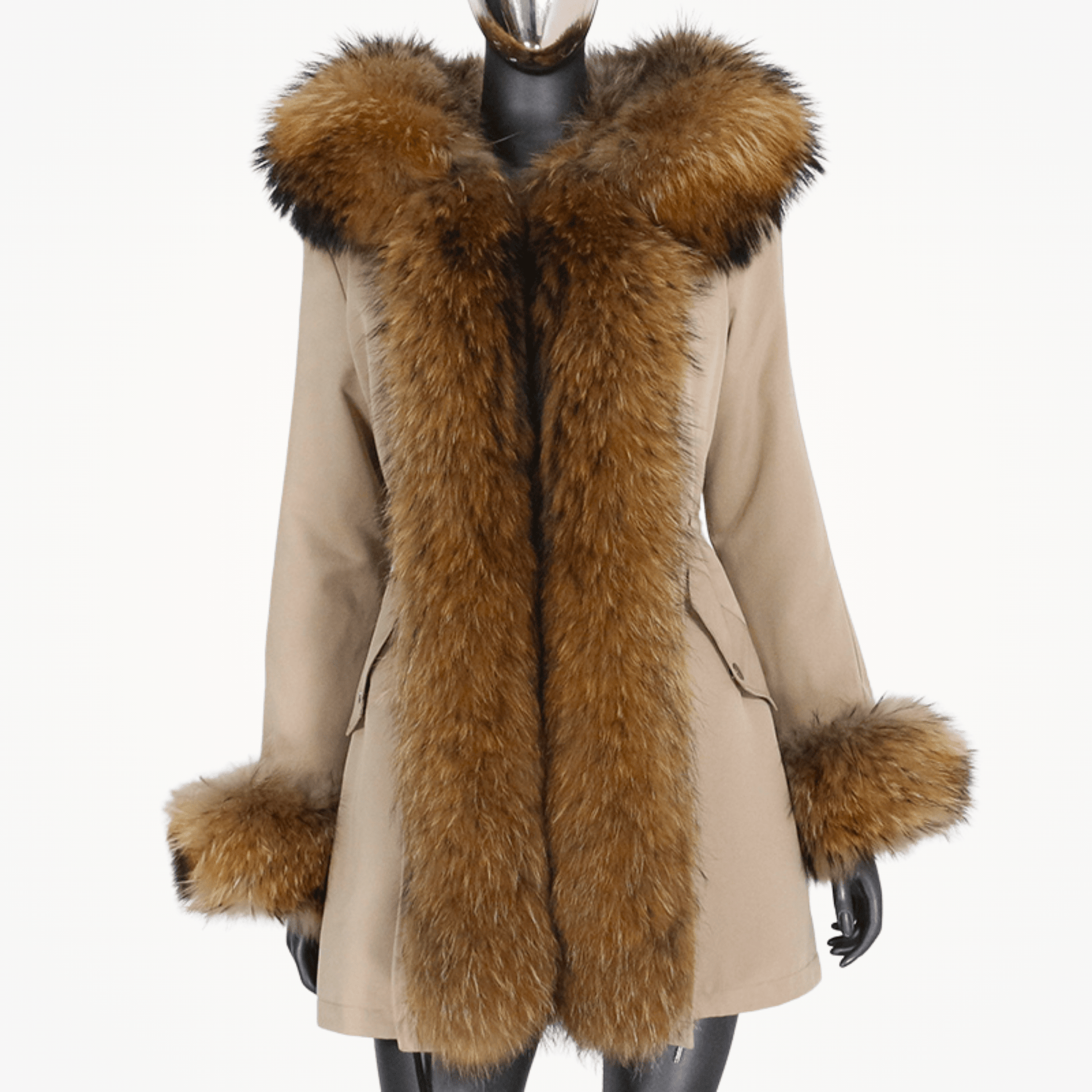 Women's Luxury Real Fur Waterproof Parka "Full Fur Alpha Style" - Trendiesty Worldwide