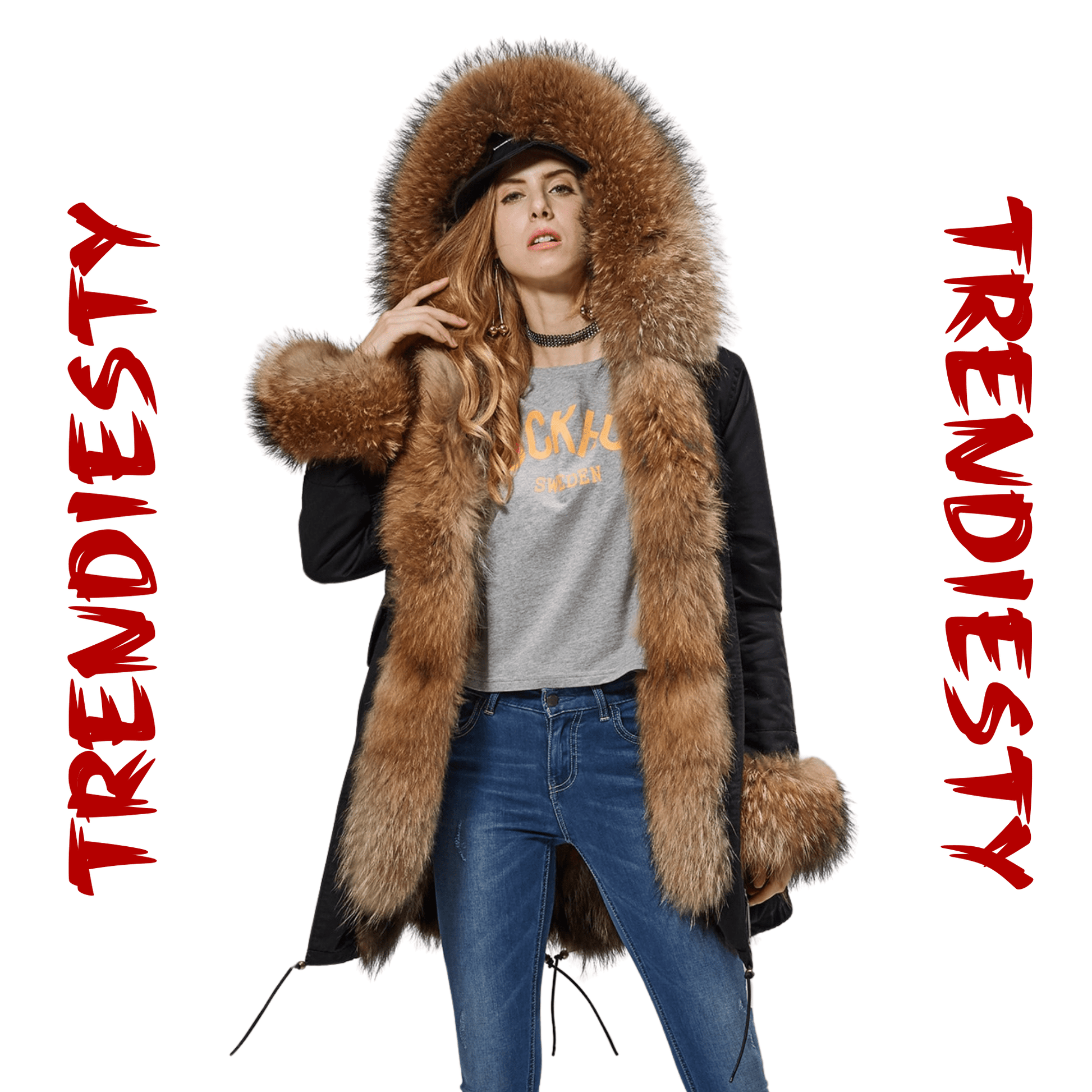 Women's Luxury Real Fur Waterproof Parka "Full Fur Alpha Style" - Trendiesty Worldwide