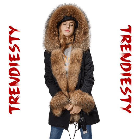 Women's Luxury Real Fur Waterproof Parka "Full Fur Alpha Style" - Trendiesty Worldwide