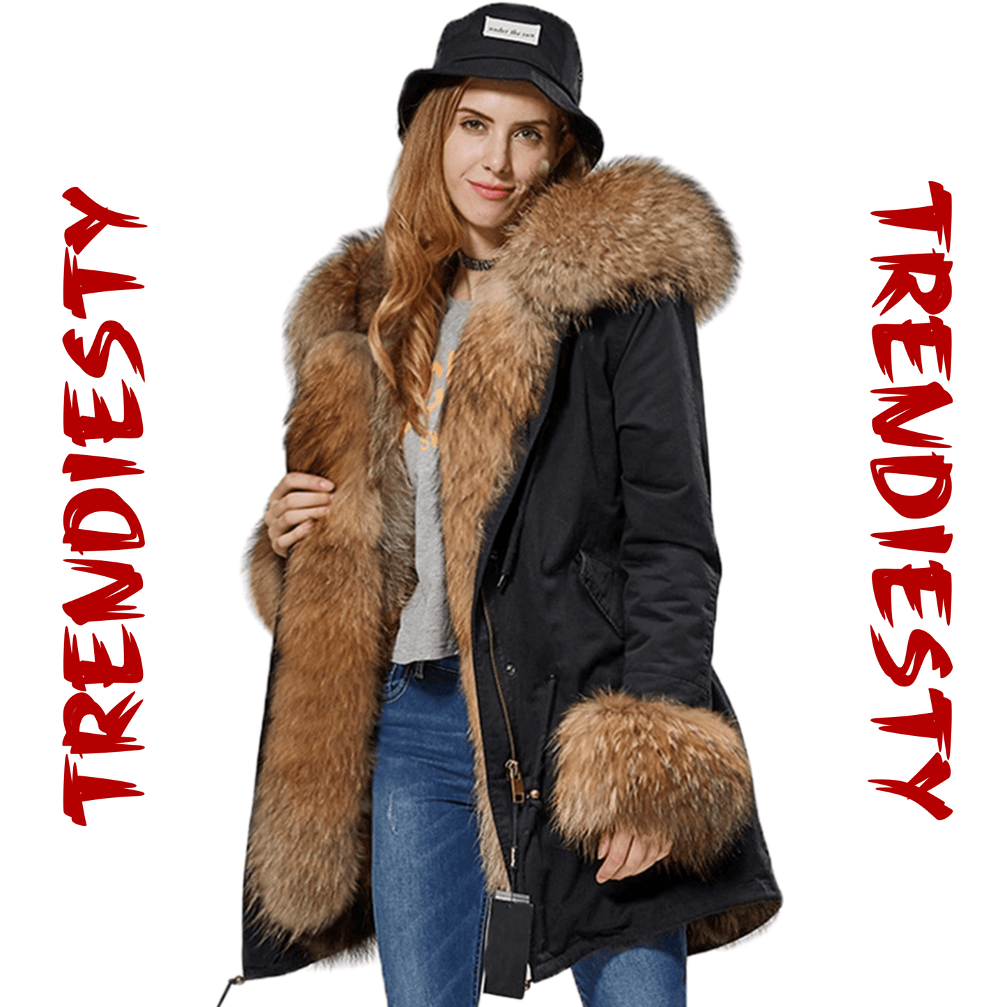 Women's Luxury Real Fur Waterproof Parka "Full Fur Alpha Style" - Trendiesty Worldwide