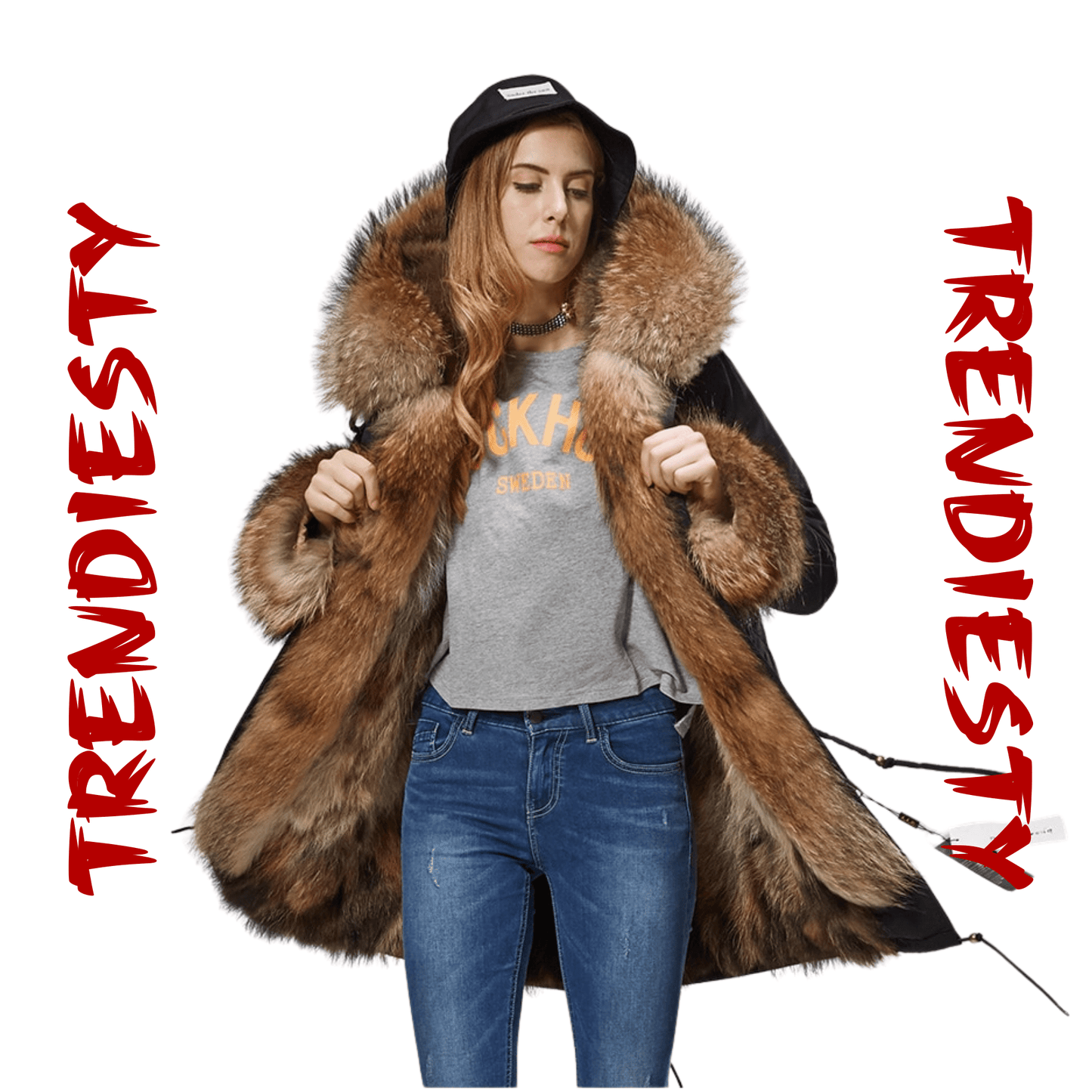 Women's Luxury Real Fur Waterproof Parka "Full Fur Alpha Style" - Trendiesty Worldwide