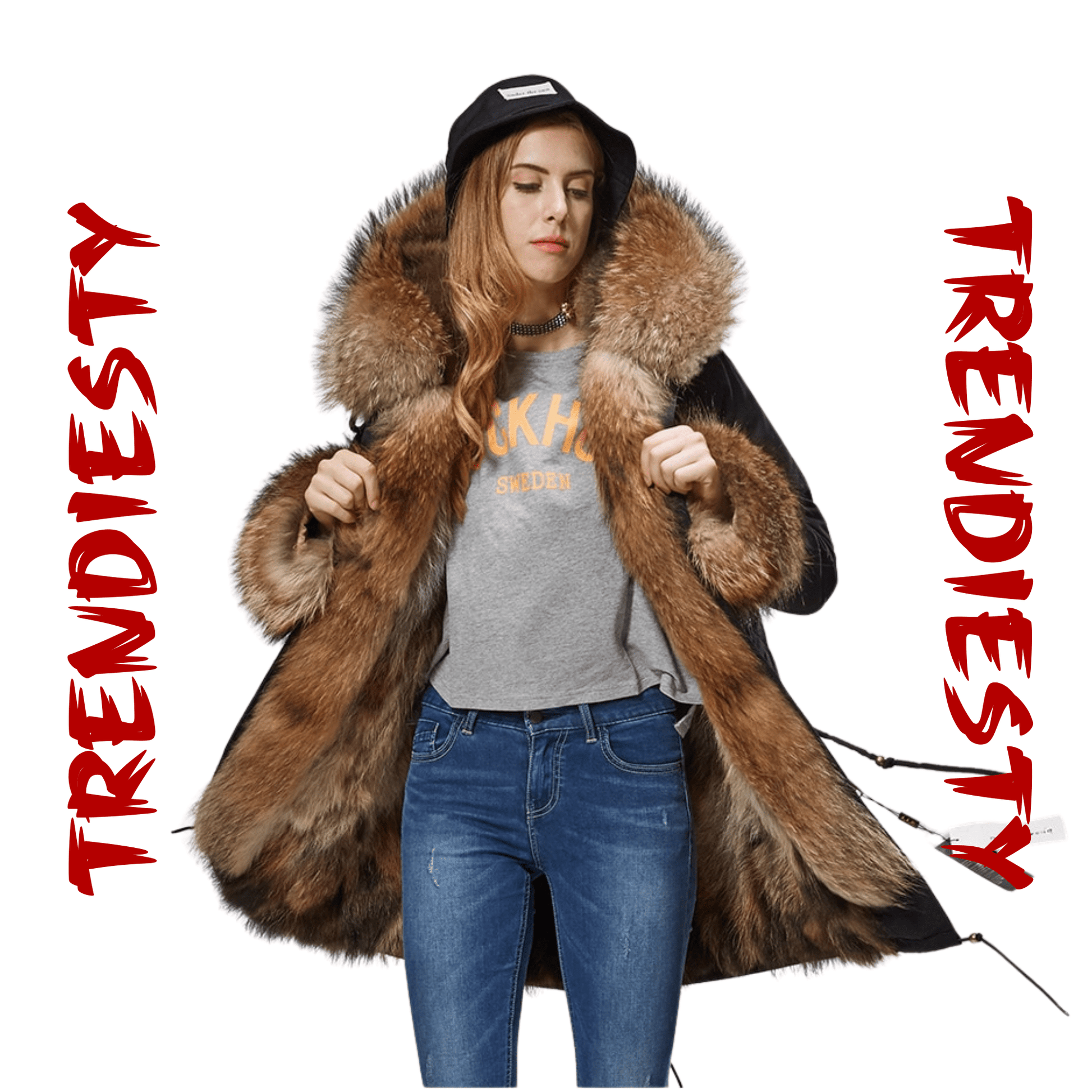 Women's Luxury Real Fur Waterproof Parka "Full Fur Alpha Style" - Trendiesty Worldwide