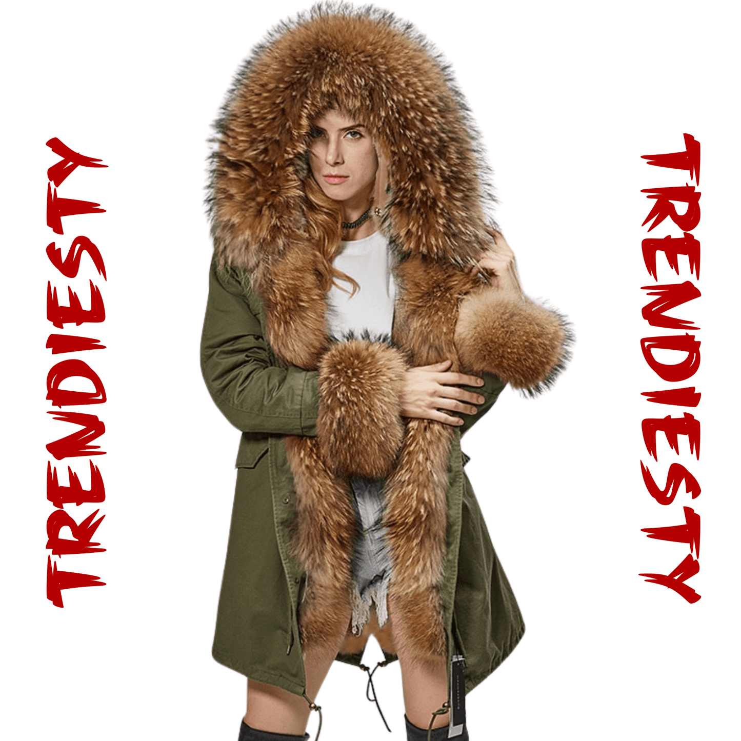 Women's Luxury Real Fur Waterproof Parka "Full Fur Alpha Style" - Trendiesty Worldwide