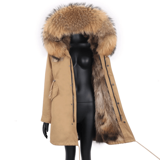 Women's Luxury Real Fur Waterproof Parka "Alpha Style" - Trendiesty Worldwide