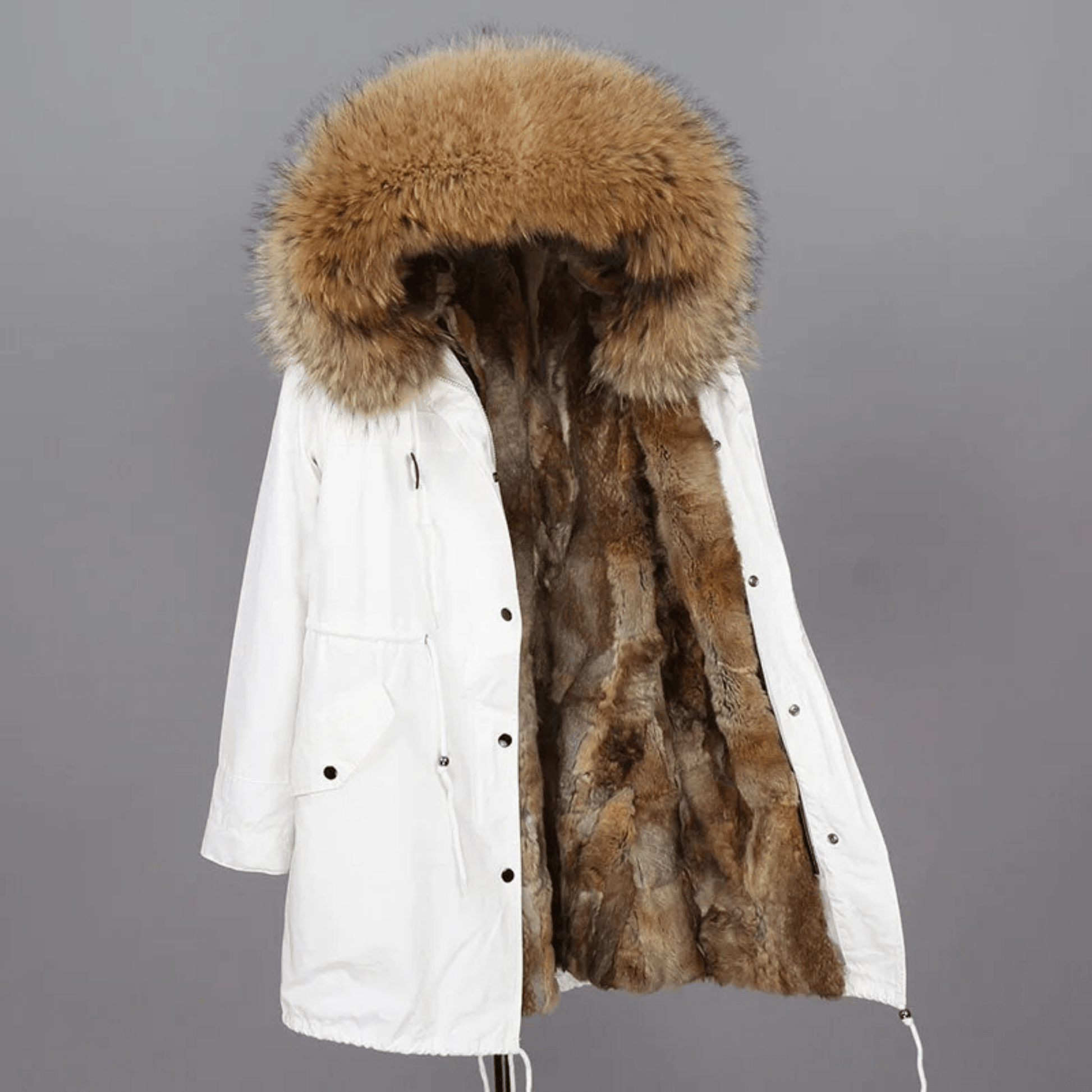 Women's Luxury Real Fur Waterproof Parka "Beta Style" - Trendiesty Worldwide